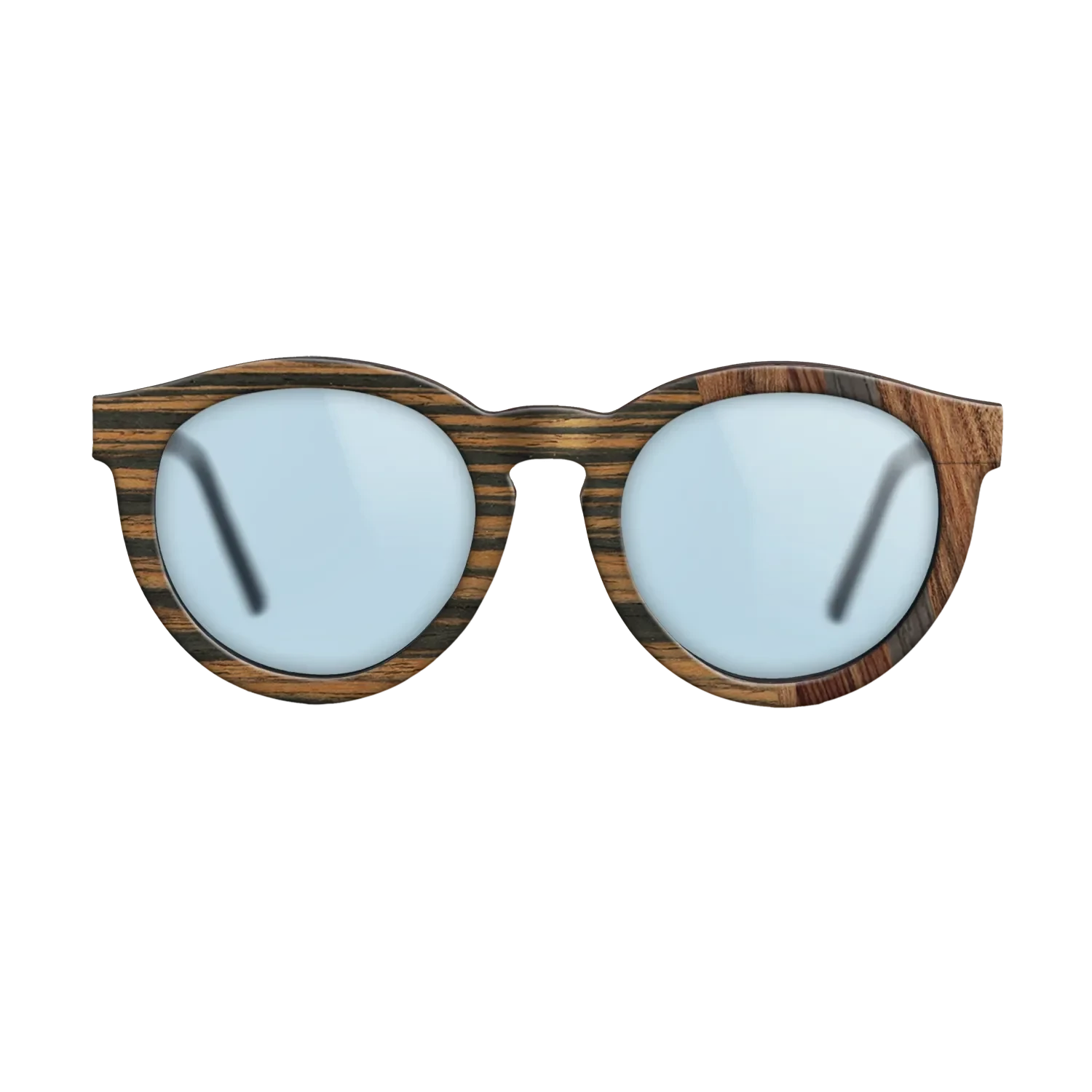 Walnut: Straight Grain,Italian Ebony,Santos Rosewood Dark,Rosewood Reconstituted: Fractal - The Rebel - Round - 870 - SIRIS wood optic