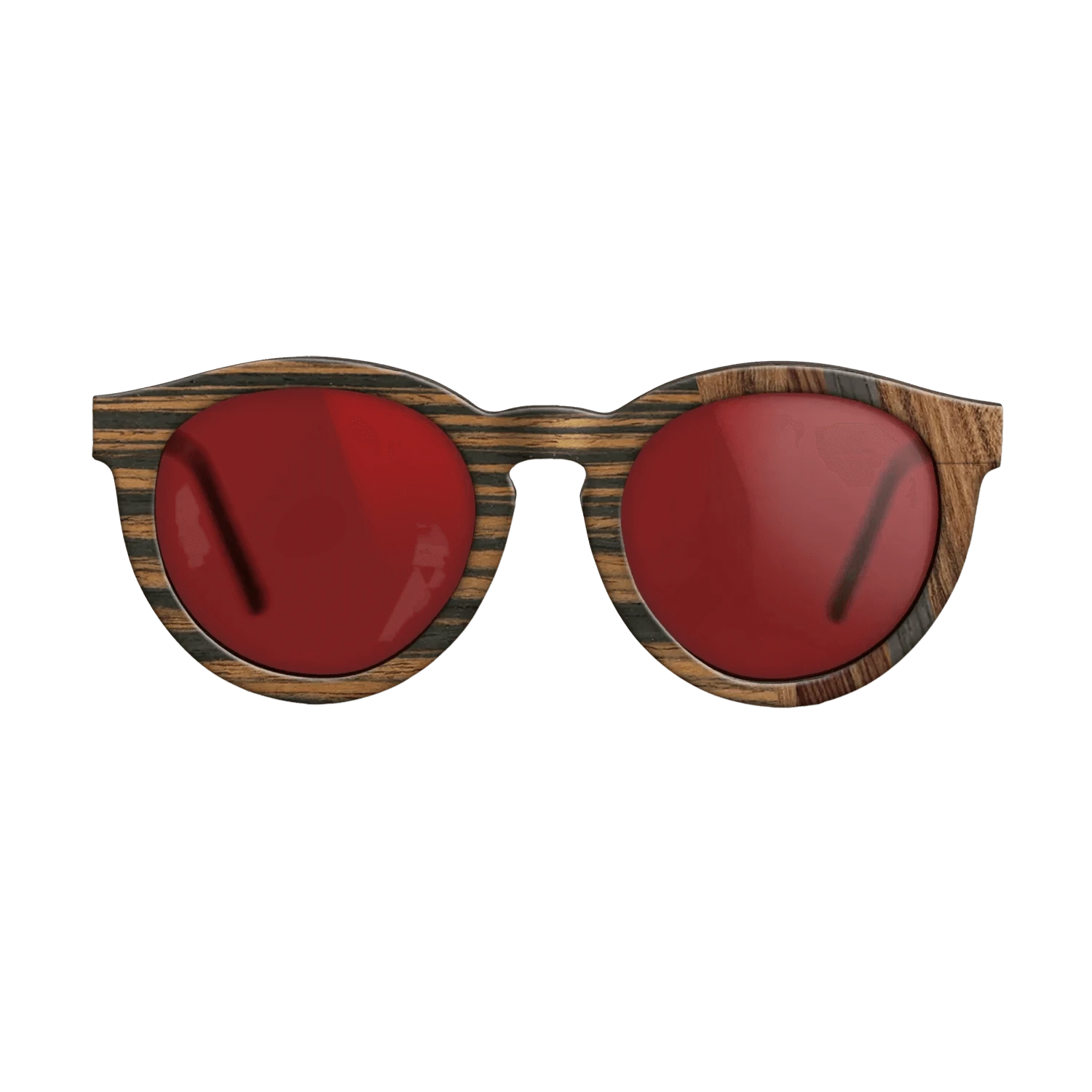 Walnut: Straight Grain,Italian Ebony,Santos Rosewood Dark,Rosewood Reconstituted: Fractal - The Rebel - Round - 870 - SIRIS wood optic