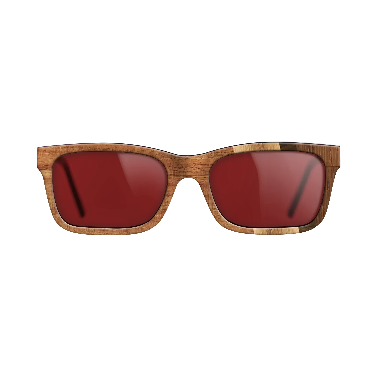 Koa,Wenge,Ziricote Dark Quartered,Fumed Oak,Royal White Ebony: Fractal - The Sage - Rectangle - 1100 - SIRIS wood optic