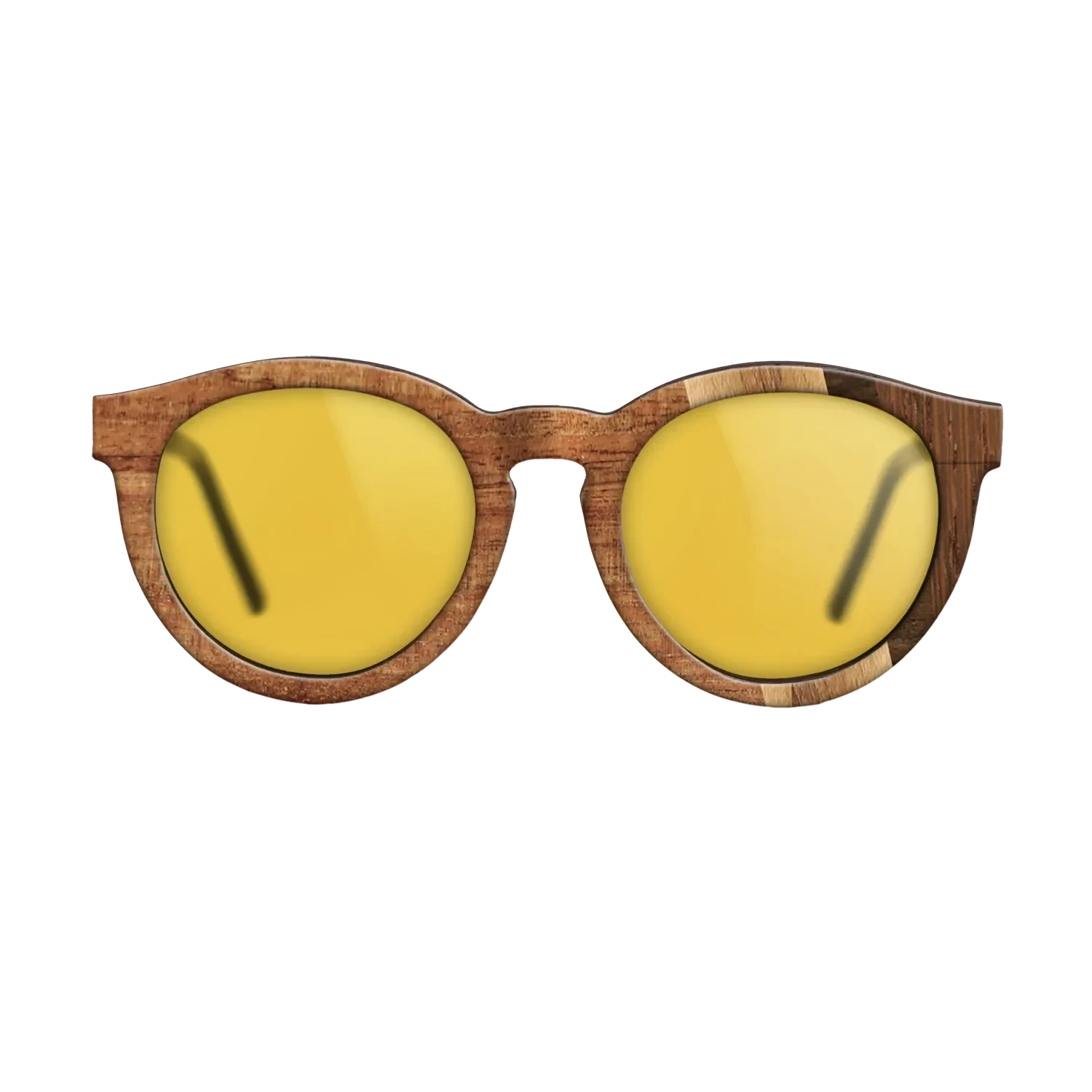 Koa,Wenge,Ziricote Dark Quartered,Fumed Oak,Royal White Ebony: Fractal - The Rebel - Round - 1100 - SIRIS wood optic