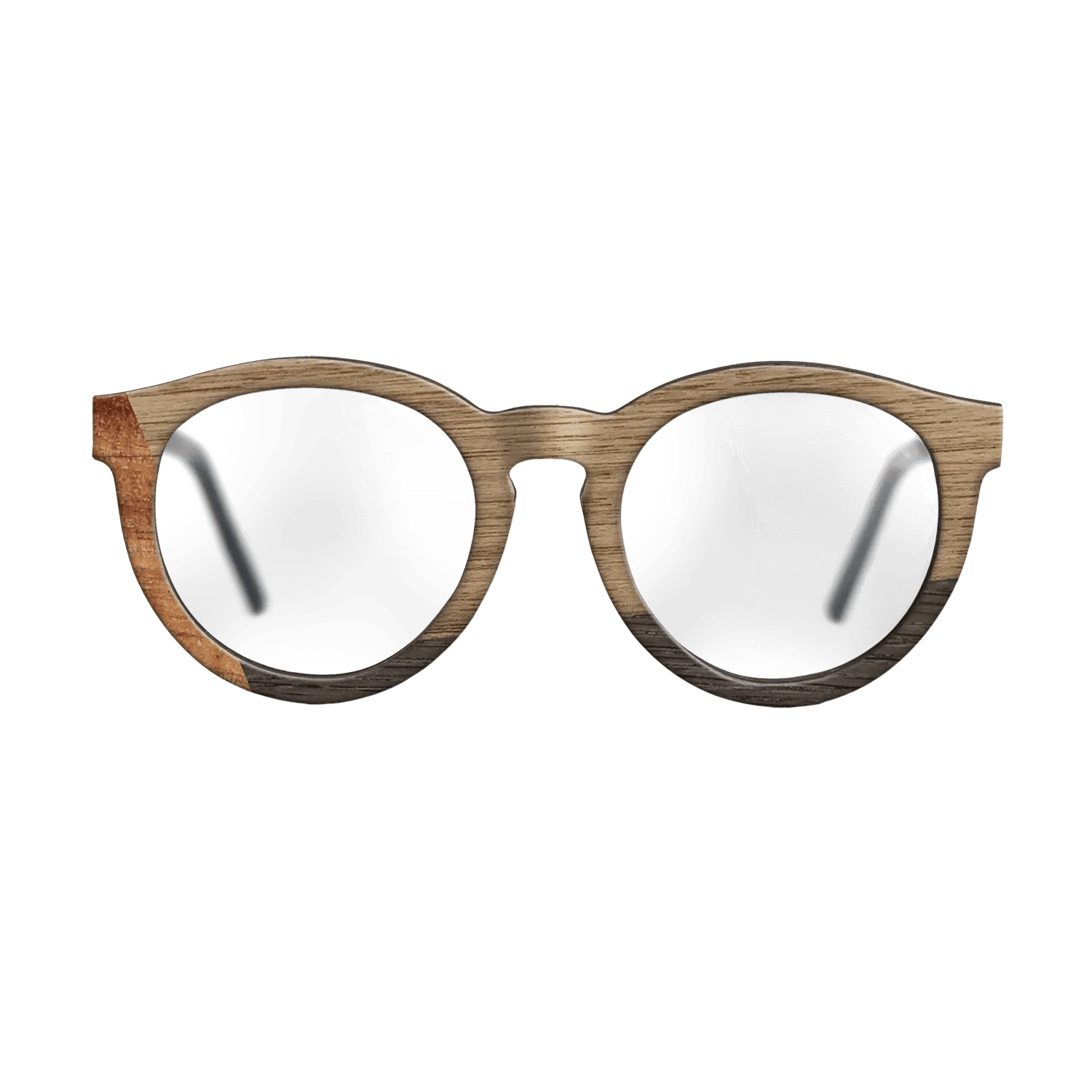 Koa,Walnut: Straight Grain,Fumed Oak: Angle Cut - The Rebel - Round - 1352 - SIRIS wood optic