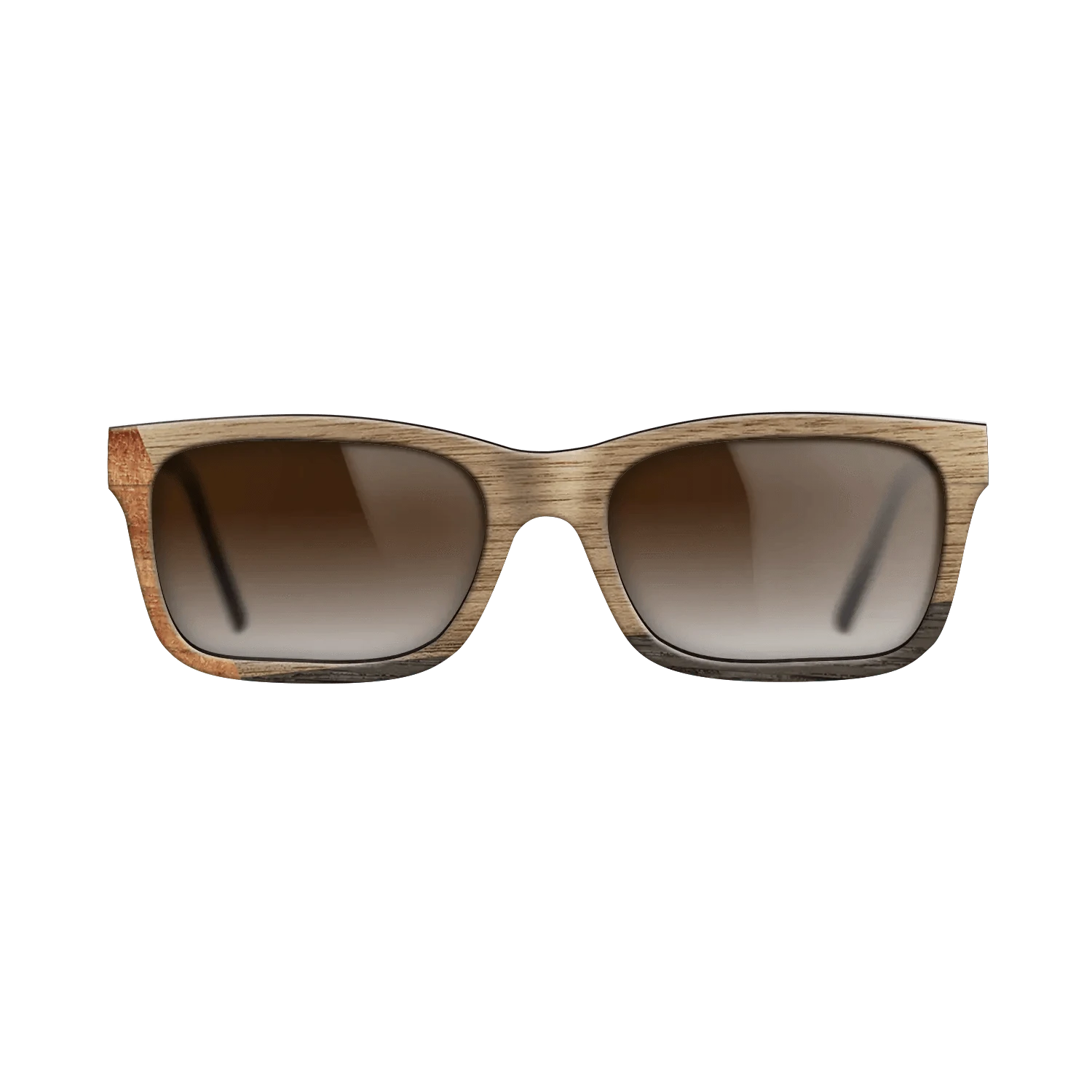 Koa,Walnut: Straight Grain,Fumed Oak: Angle Cut - The Sage - Rectangle - 1352 - SIRIS wood optic