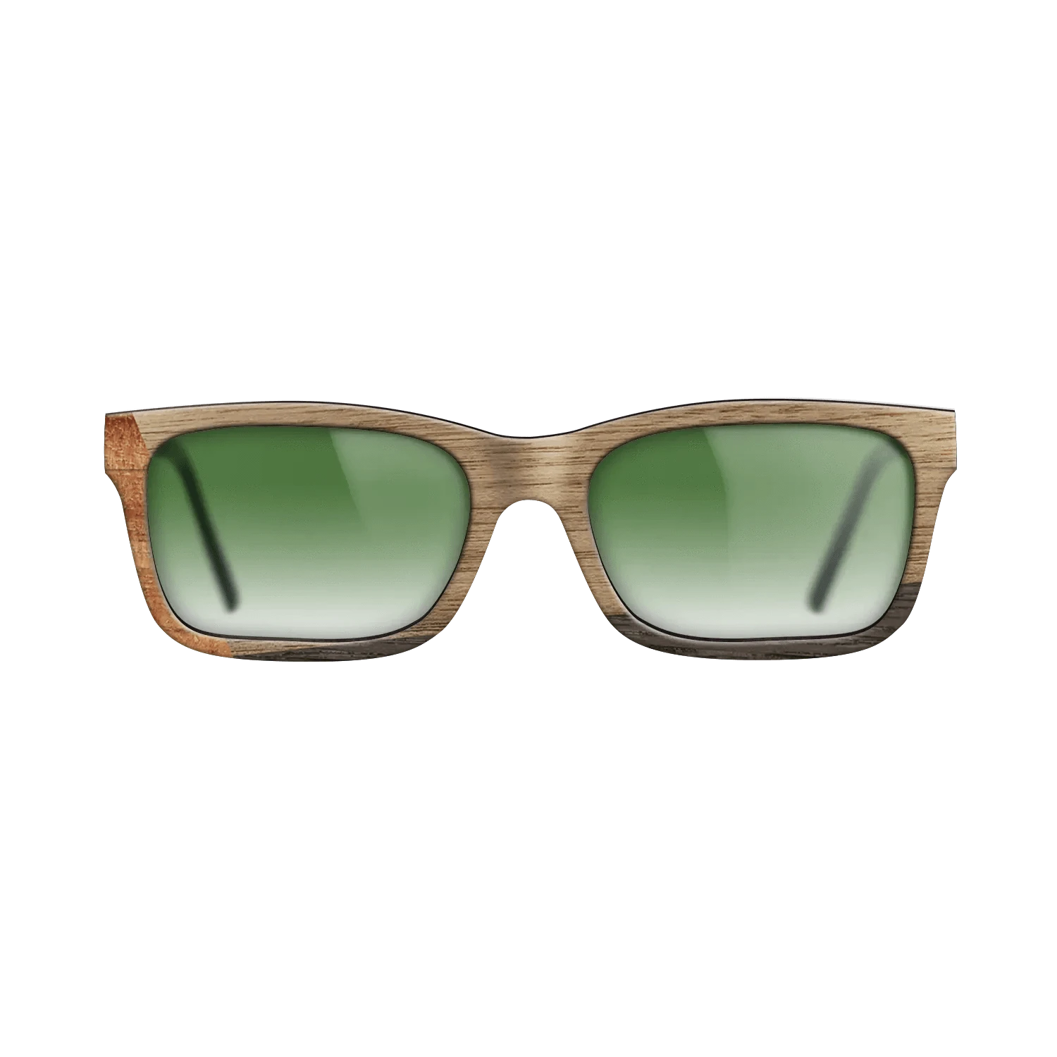 Koa,Walnut: Straight Grain,Fumed Oak: Angle Cut - The Sage - Rectangle - 1352 - SIRIS wood optic