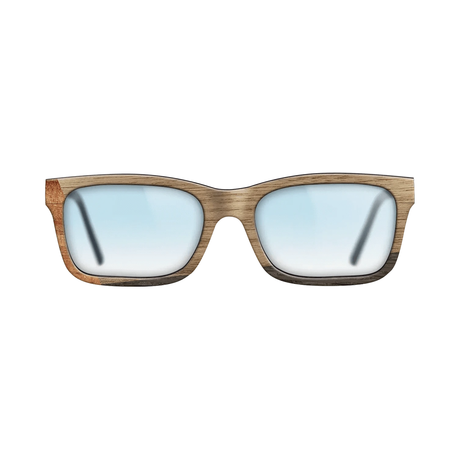 Koa,Walnut: Straight Grain,Fumed Oak: Angle Cut - The Sage - Rectangle - 1352 - SIRIS wood optic
