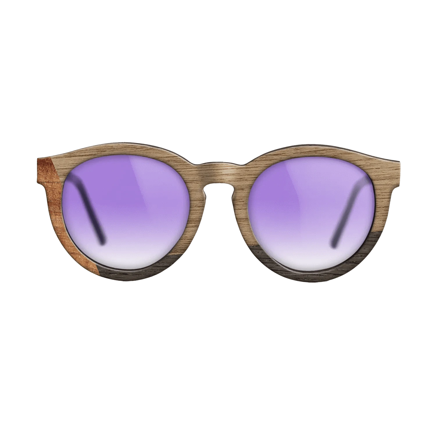 Koa,Walnut: Straight Grain,Fumed Oak: Angle Cut - The Rebel - Round - 1352 - SIRIS wood optic