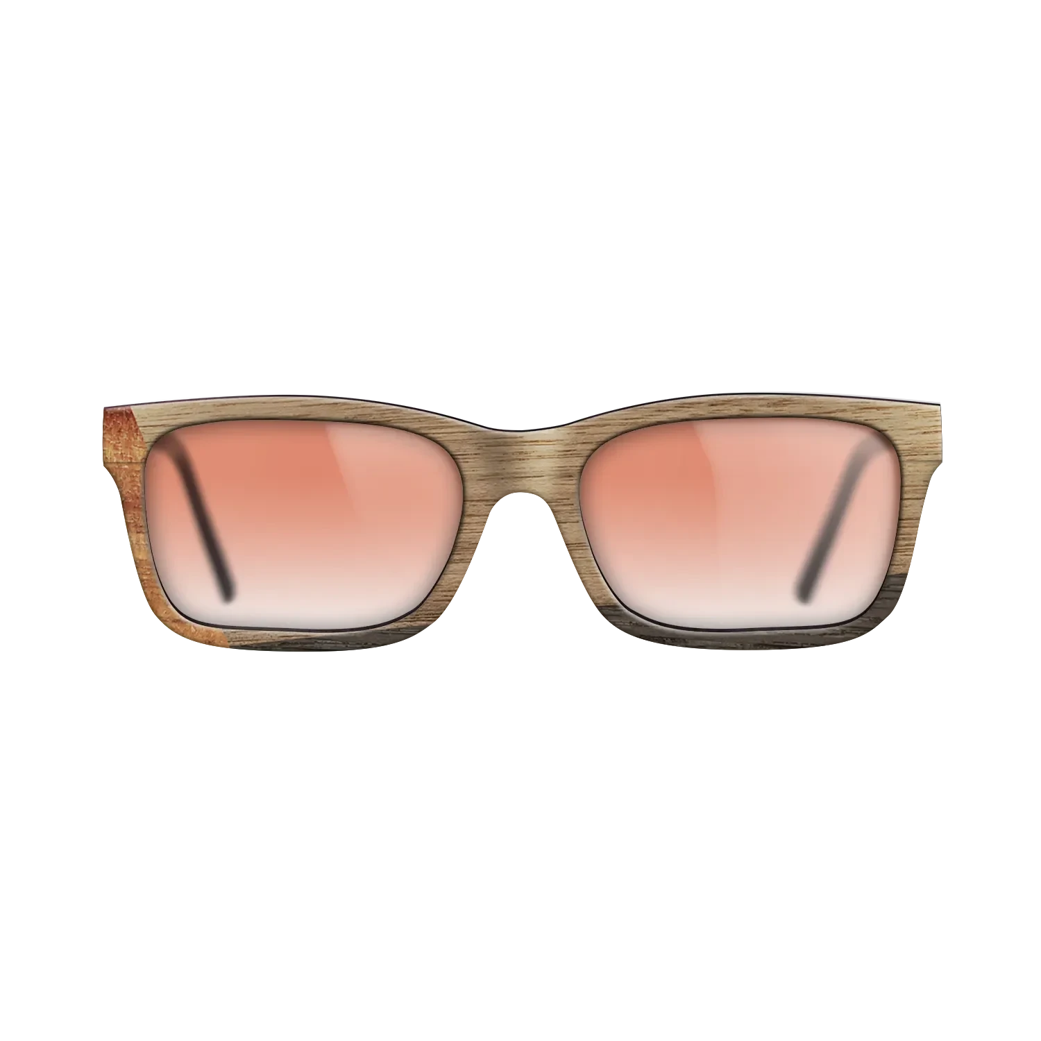 Koa,Walnut: Straight Grain,Fumed Oak: Angle Cut - The Sage - Rectangle - 1352 - SIRIS wood optic