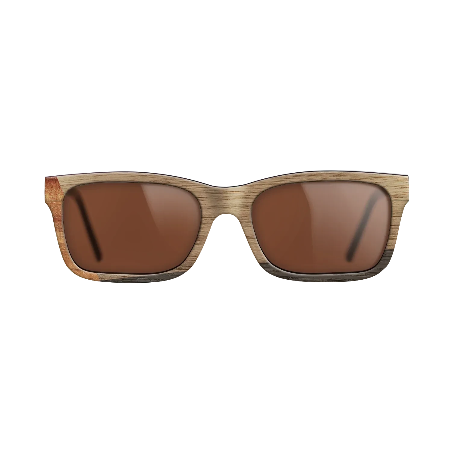Koa,Walnut: Straight Grain,Fumed Oak: Angle Cut - The Sage - Rectangle - 1352 - SIRIS wood optic