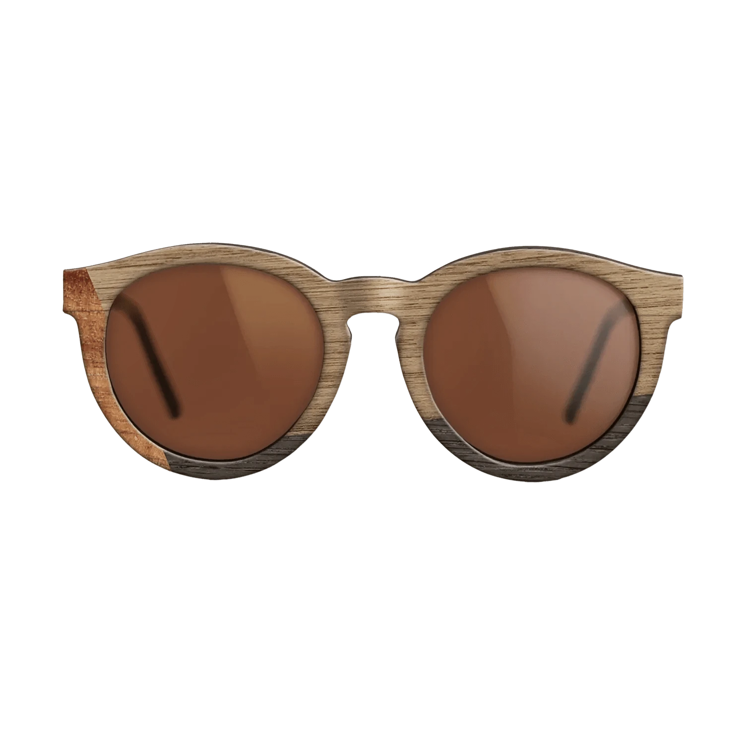 Koa,Walnut: Straight Grain,Fumed Oak: Angle Cut - The Rebel - Round - 1352 - SIRIS wood optic