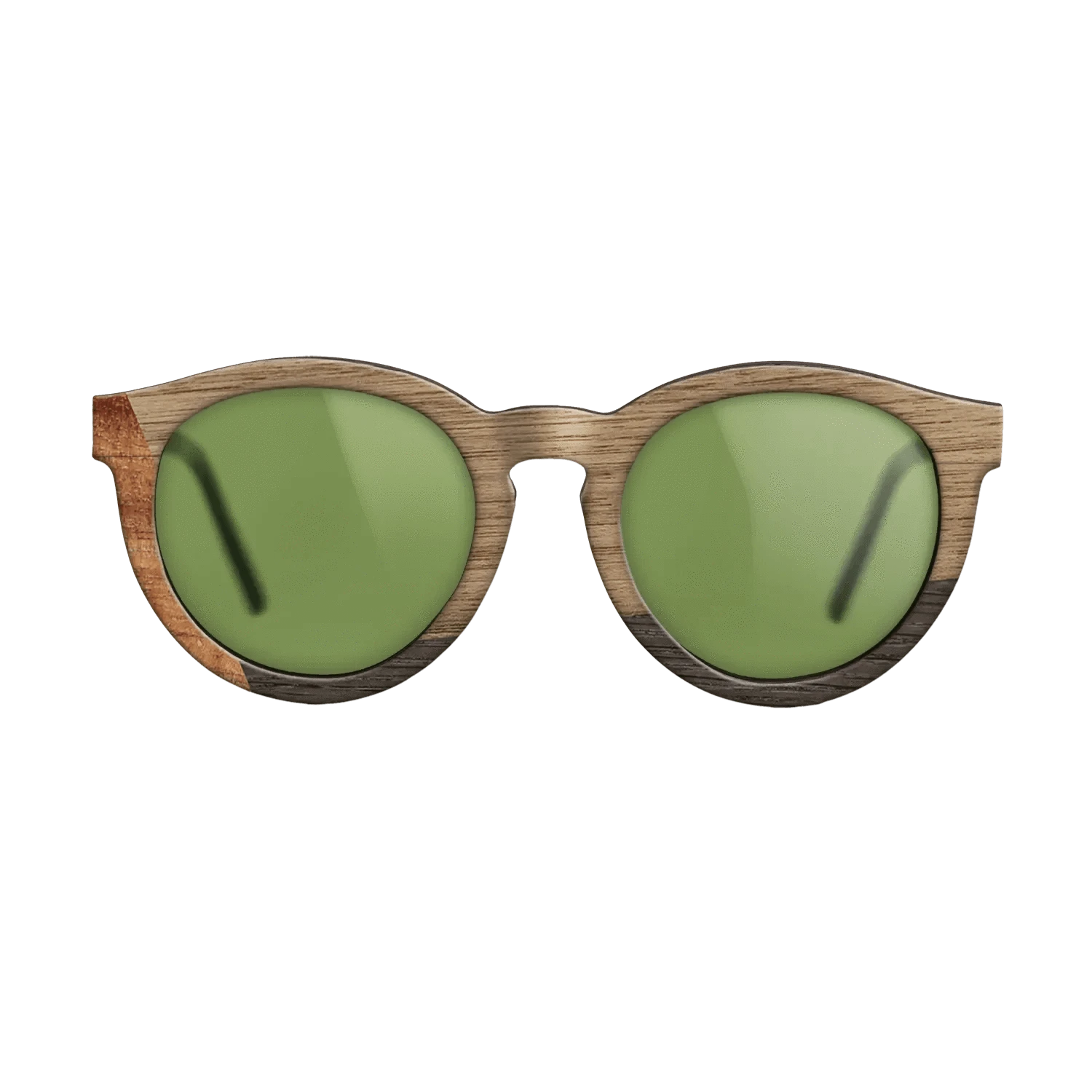 Koa,Walnut: Straight Grain,Fumed Oak: Angle Cut - The Rebel - Round - 1352 - SIRIS wood optic