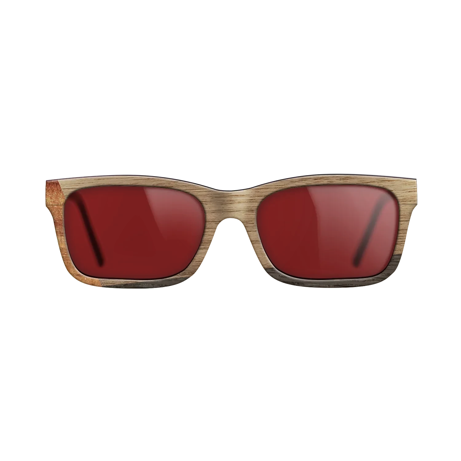 Koa,Walnut: Straight Grain,Fumed Oak: Angle Cut - The Sage - Rectangle - 1352 - SIRIS wood optic