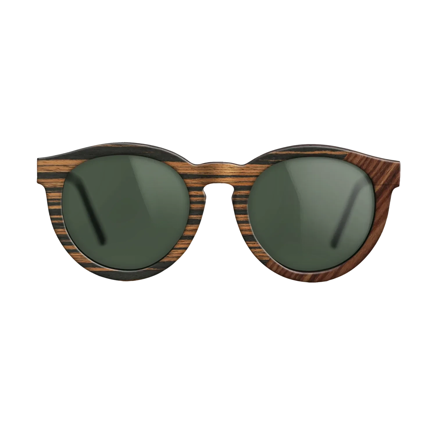 Ziricote Dark Quartered,Italian Ebony,Santos Rosewood Dark: Angle Cut - The Rebel - Round - 1925 - SIRIS wood optic