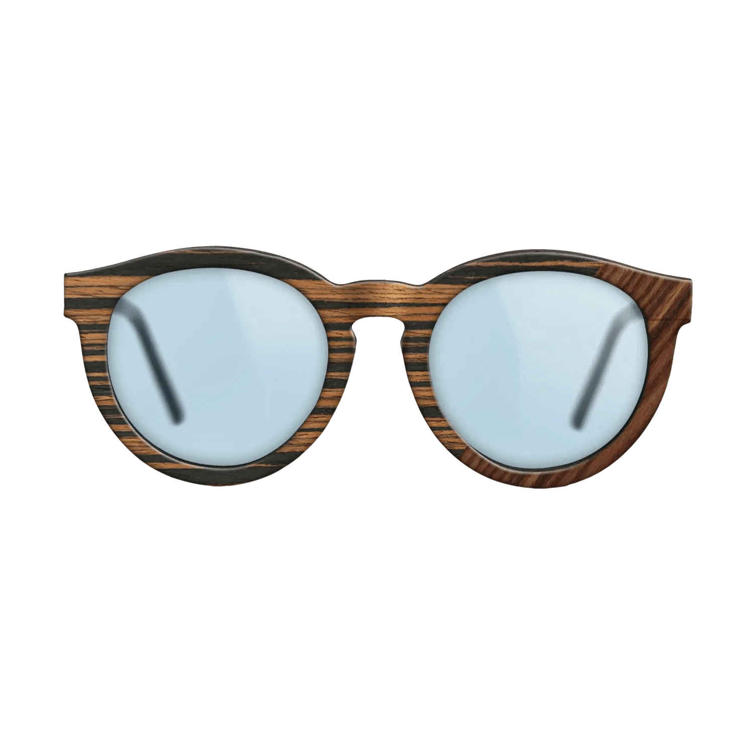 Ziricote Dark Quartered,Italian Ebony,Santos Rosewood Dark: Angle Cut - The Rebel - Round - 1925 - SIRIS wood optic