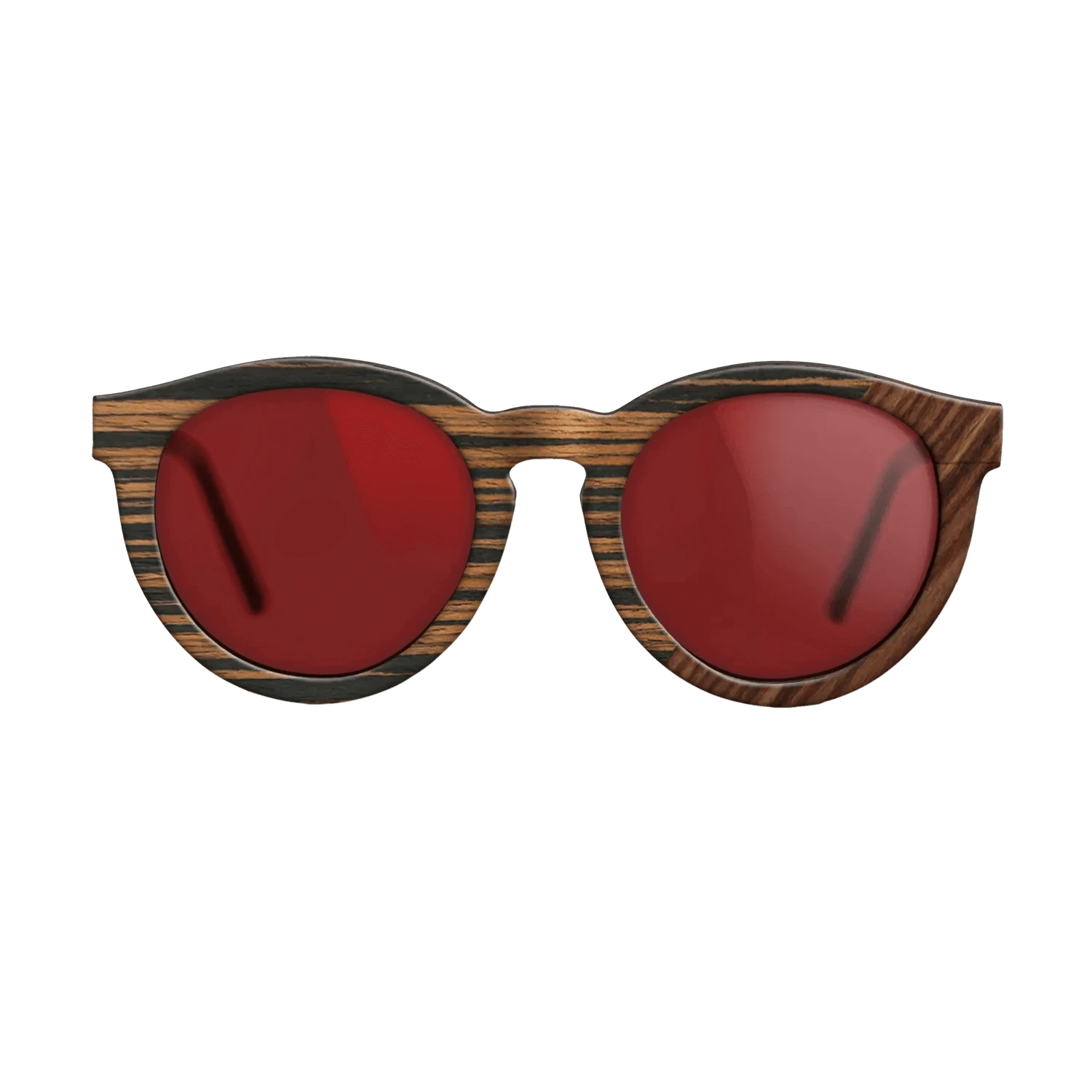 Ziricote Dark Quartered,Italian Ebony,Santos Rosewood Dark: Angle Cut - The Rebel - Round - 1925 - SIRIS wood optic