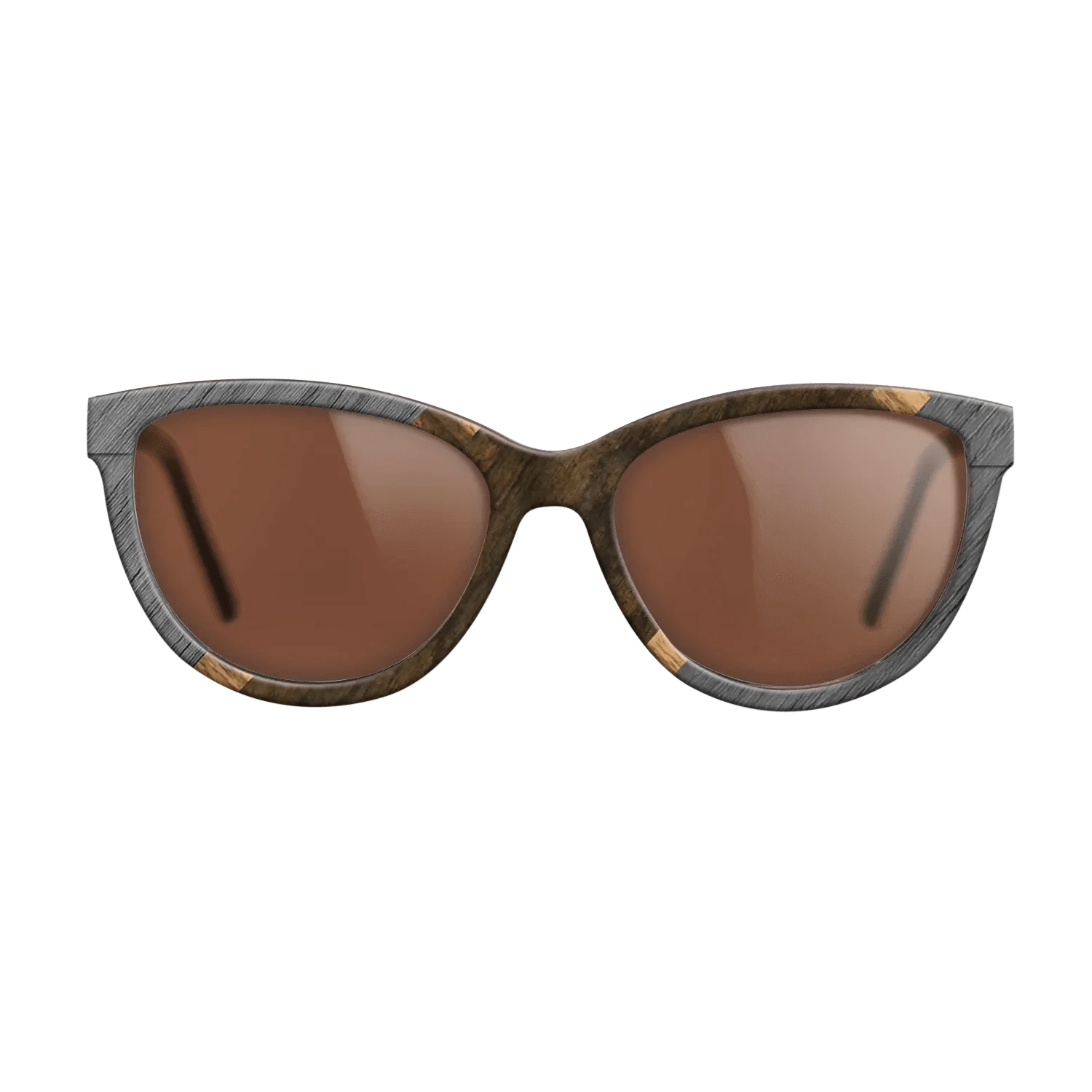 Ziricote Dark Quartered,Poplar Dyed: Grey,Louro Preto,Walnut Claro Dark: Angle Cut - The Maiden - Cat - 1253 - SIRIS wood optic