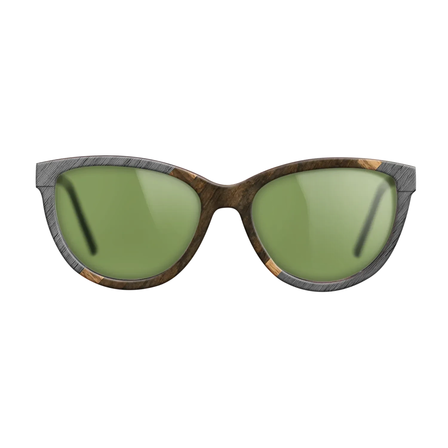 Ziricote Dark Quartered,Poplar Dyed: Grey,Louro Preto,Walnut Claro Dark: Angle Cut - The Maiden - Cat - 1253 - SIRIS wood optic