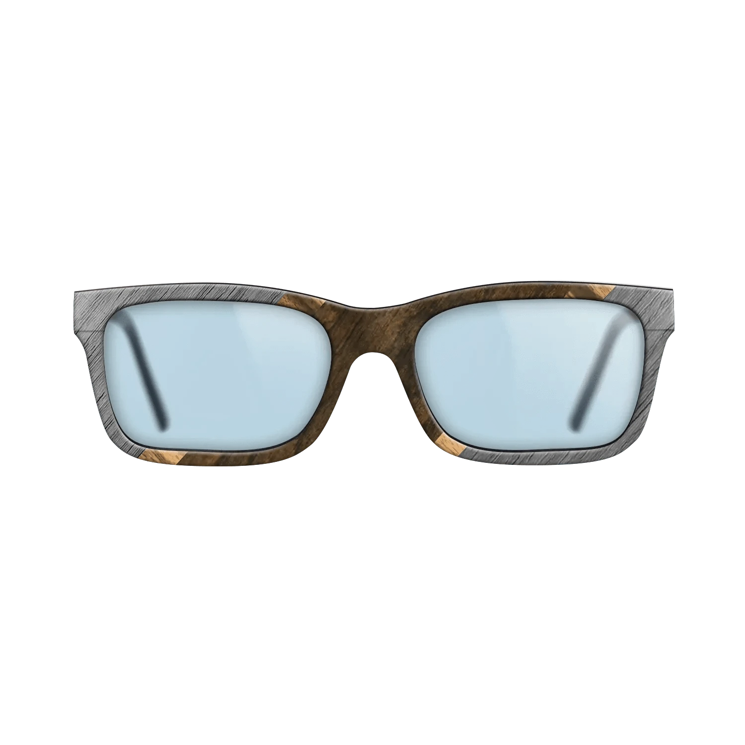 Ziricote Dark Quartered,Poplar Dyed: Grey,Louro Preto,Walnut Claro Dark: Angle Cut - The Sage - Rectangle - 1253 - SIRIS wood optic