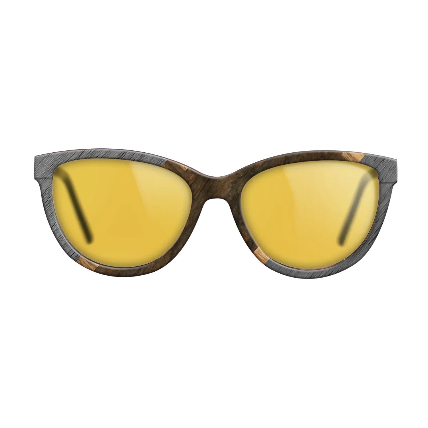 Ziricote Dark Quartered,Poplar Dyed: Grey,Louro Preto,Walnut Claro Dark: Angle Cut - The Maiden - Cat - 1253 - SIRIS wood optic