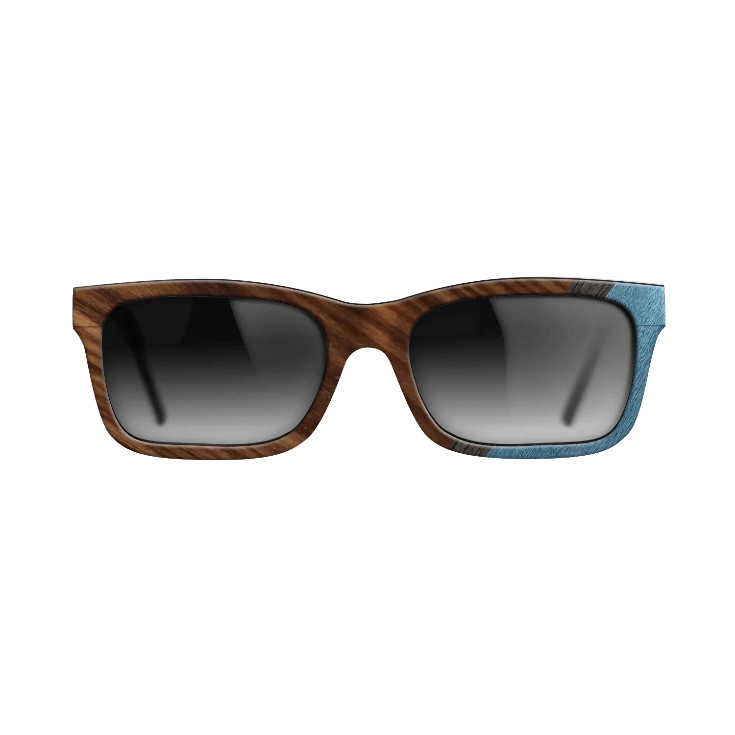 Walnut: Straight Grain,Santos Rosewood Dark,Poplar Dyed: Blue Denim,Fumed Oak: Angle Cut - The Sage - Rectangle - 706 - SIRIS wood optic