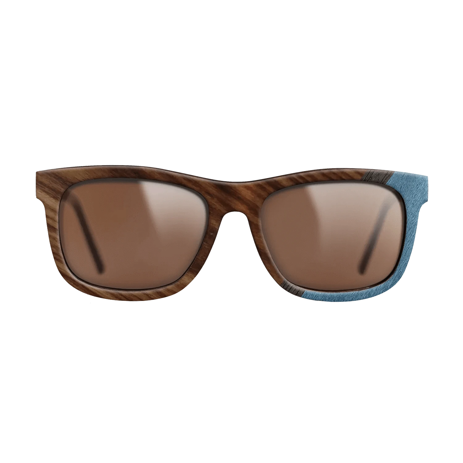 Walnut: Straight Grain,Santos Rosewood Dark,Poplar Dyed: Blue Denim,Fumed Oak: Angle Cut - The Hero - Square - 706 - SIRIS wood optic