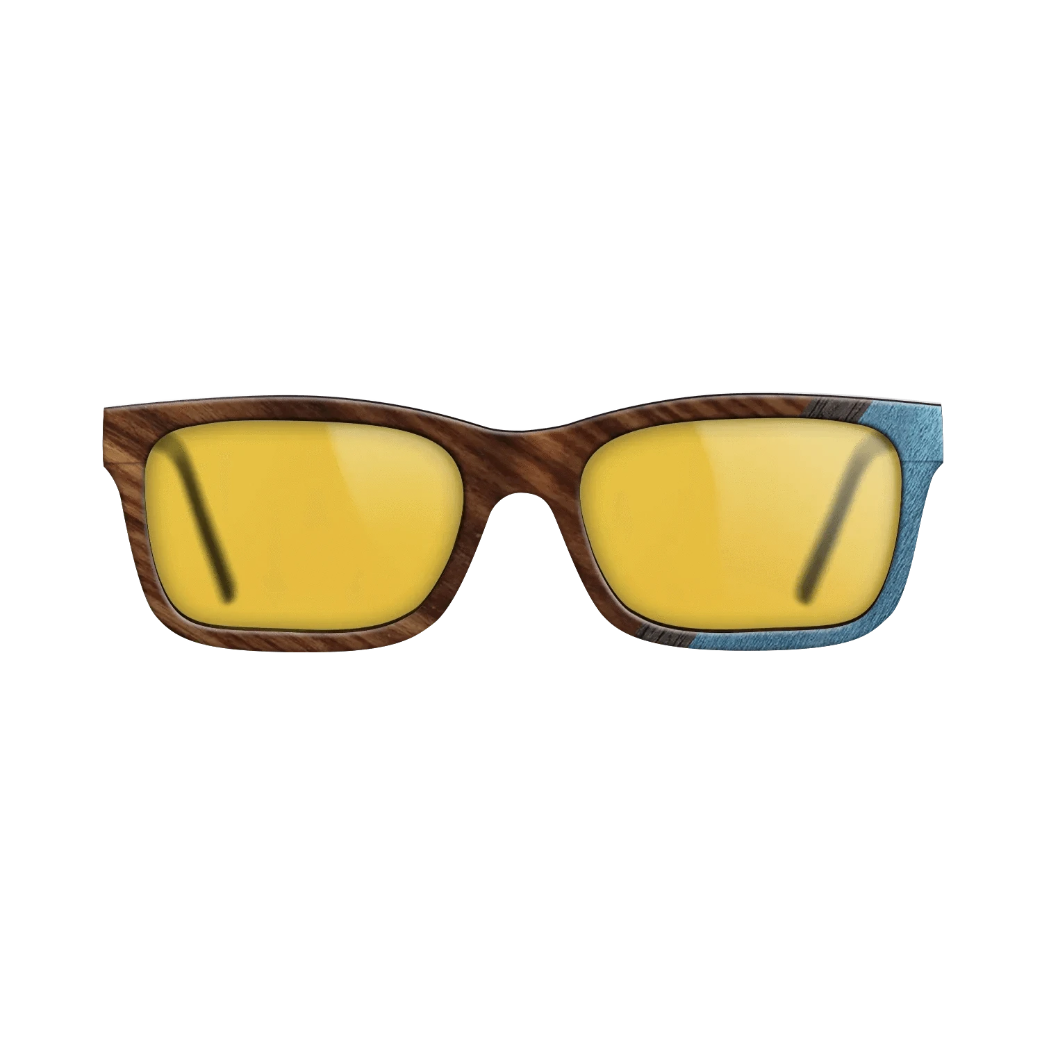 Walnut: Straight Grain,Santos Rosewood Dark,Poplar Dyed: Blue Denim,Fumed Oak: Angle Cut - The Sage - Rectangle - 706 - SIRIS wood optic