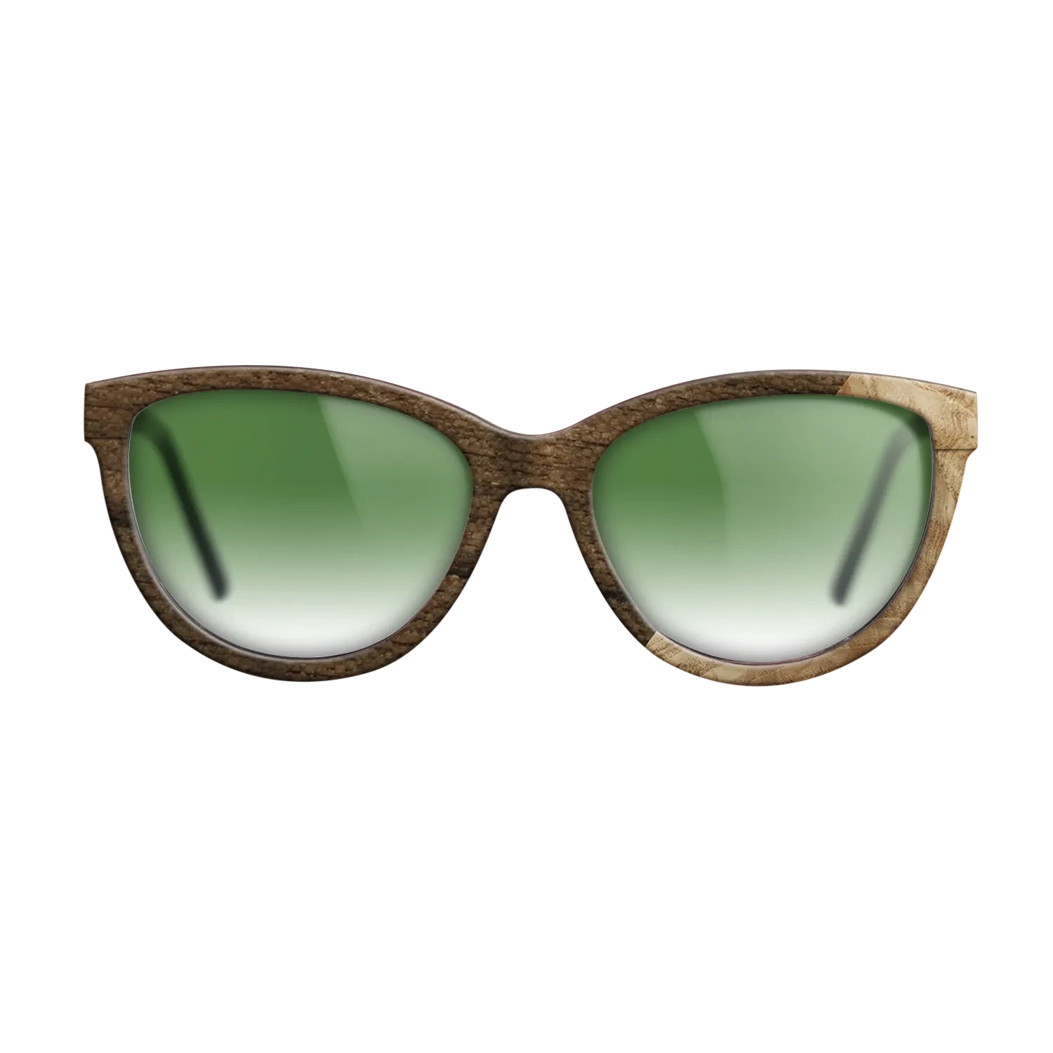 Poplar Dyed: Grey,Ziricote Dark Quartered,Olive Burl: Angle Cut - The Maiden - Cat - 1655 - SIRIS wood optic