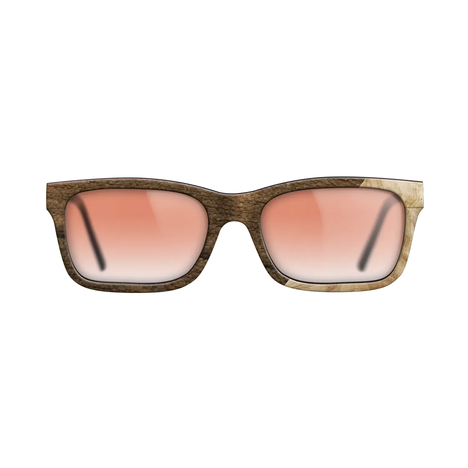 Poplar Dyed: Grey,Ziricote Dark Quartered,Olive Burl: Angle Cut - The Sage - Rectangle - 1655 - SIRIS wood optic