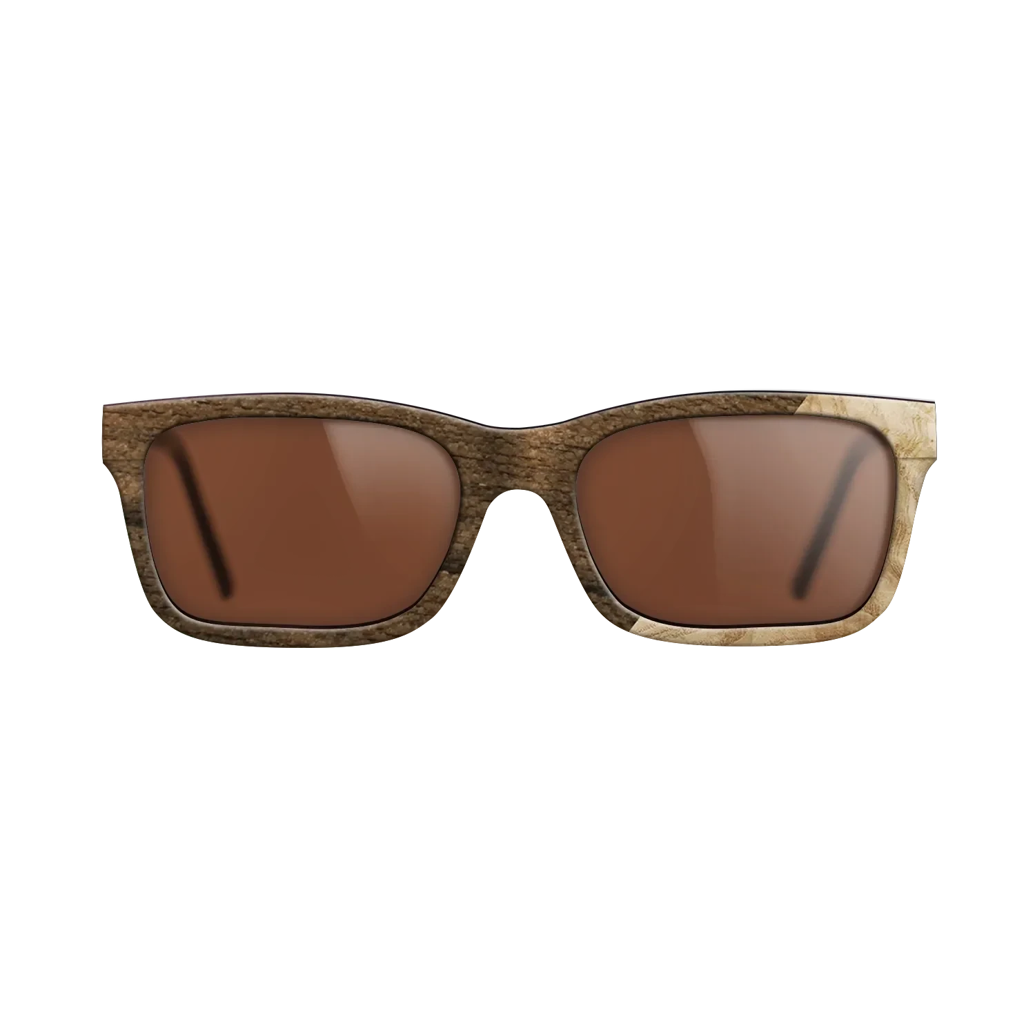 Poplar Dyed: Grey,Ziricote Dark Quartered,Olive Burl: Angle Cut - The Sage - Rectangle - 1655 - SIRIS wood optic