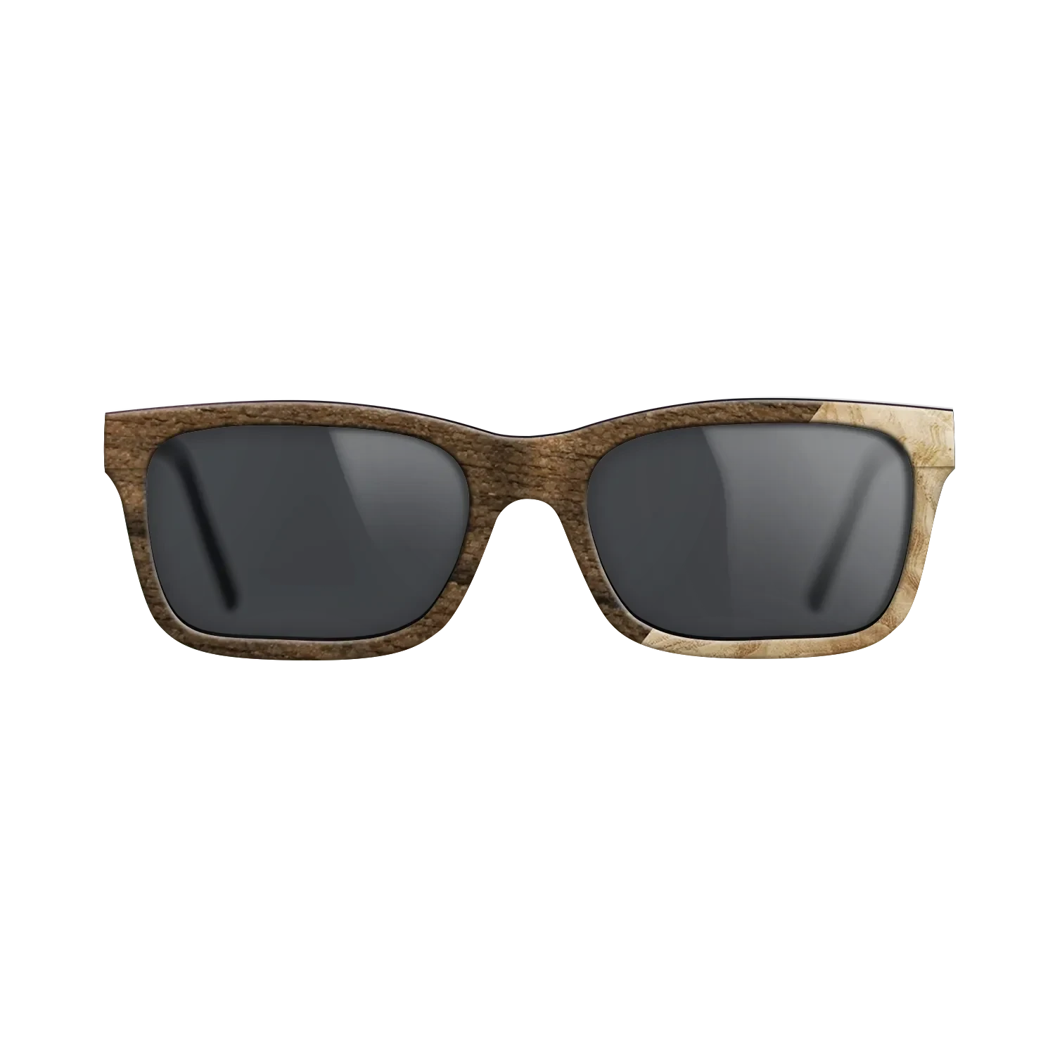 Poplar Dyed: Grey,Ziricote Dark Quartered,Olive Burl: Angle Cut - The Sage - Rectangle - 1655 - SIRIS wood optic