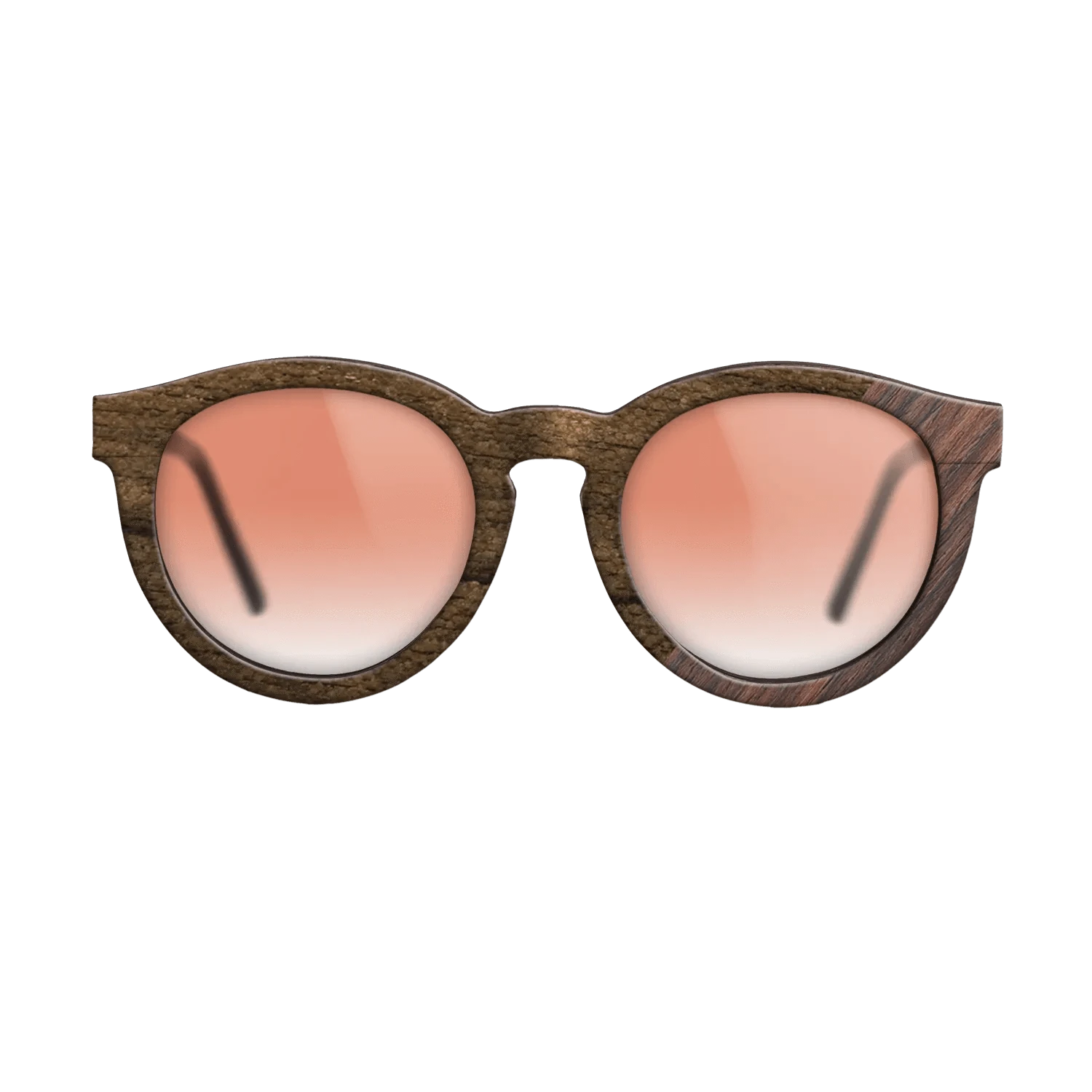 Ziricote Dark Quartered,Rosewood Reconstituted: Angle Cut - The Rebel - Round - 804 - SIRIS wood optic