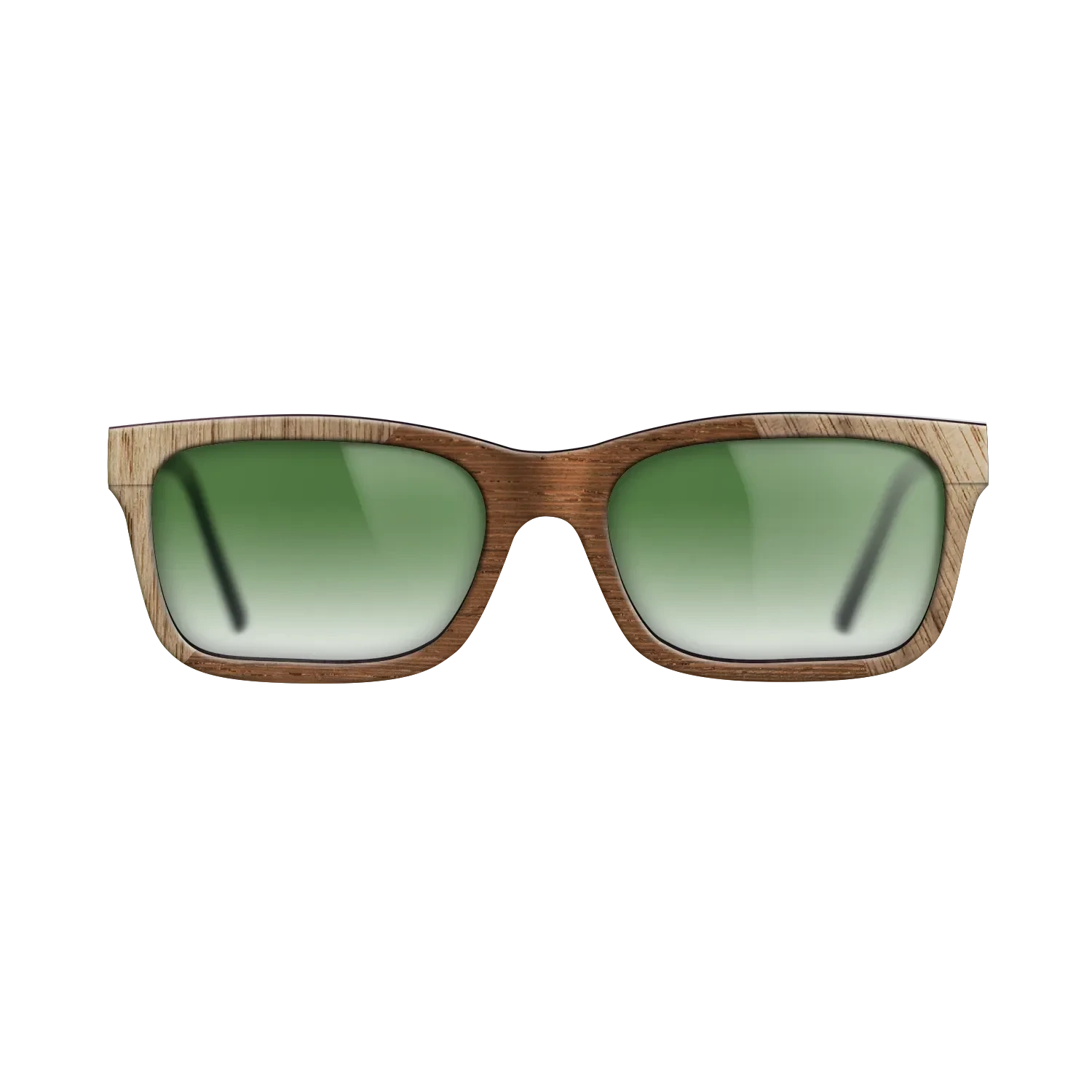 Wenge,Walnut: Straight Grain: Angle Cut - The Sage - Rectangle - 743 - SIRIS wood optic