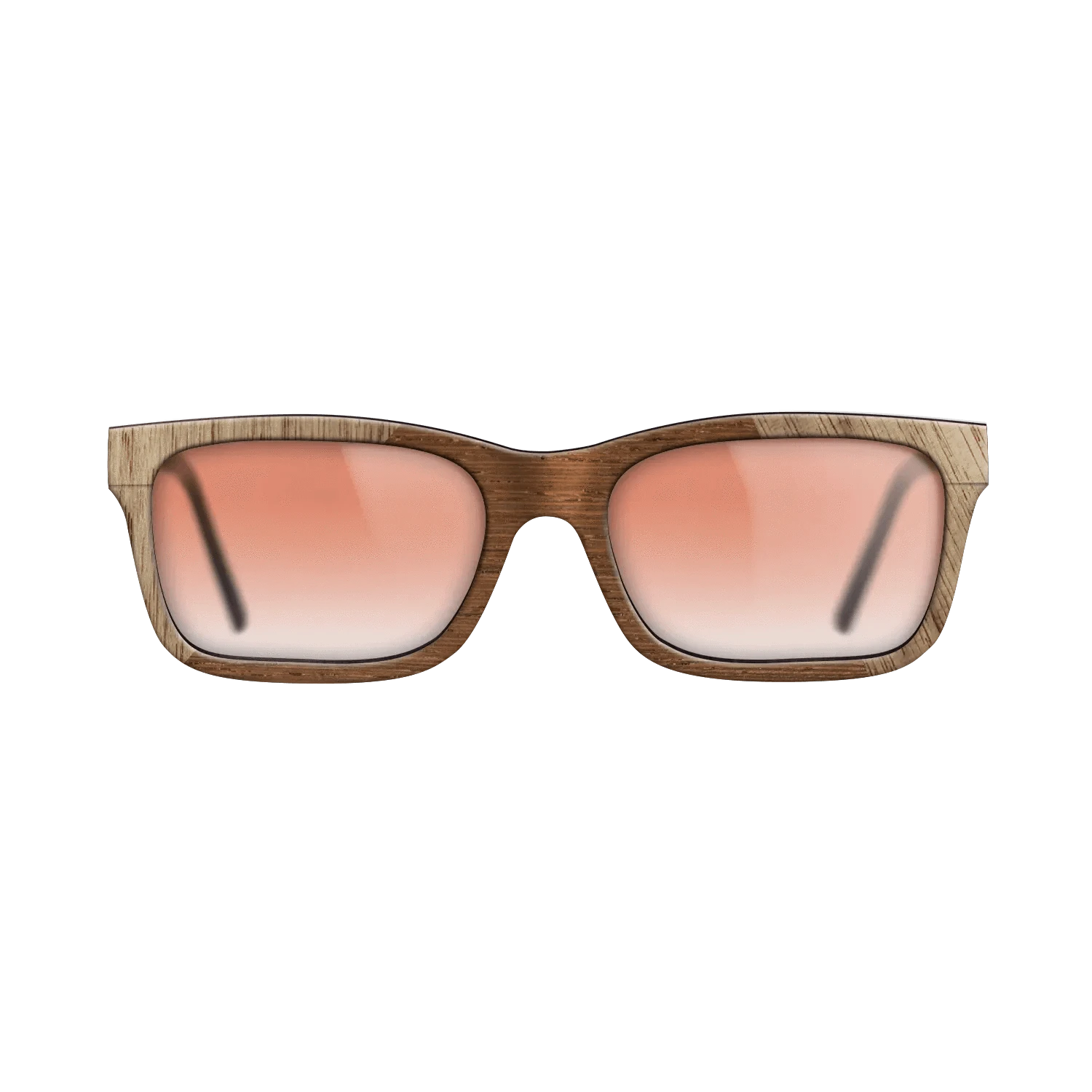 Wenge,Walnut: Straight Grain: Angle Cut - The Sage - Rectangle - 743 - SIRIS wood optic