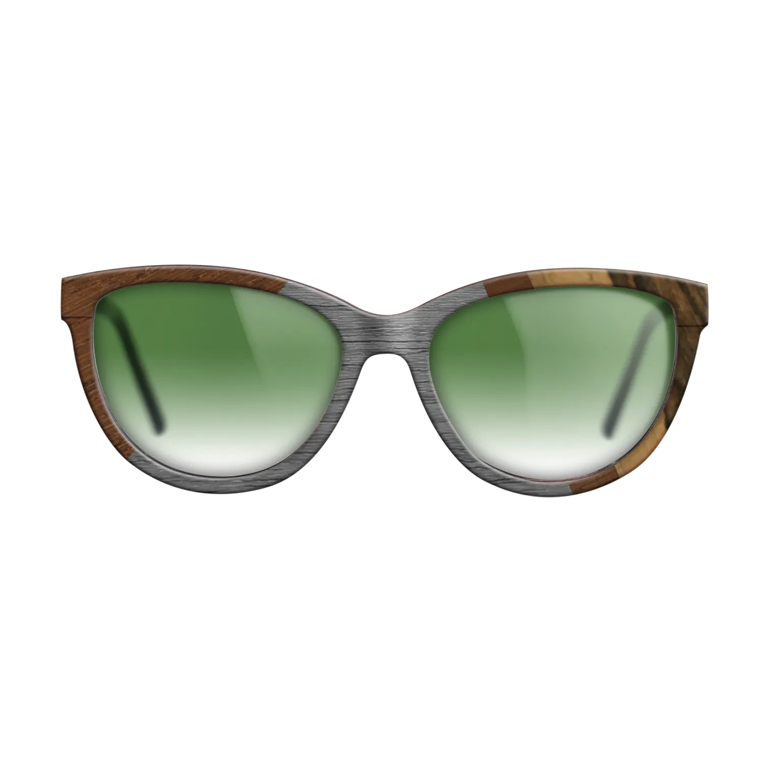 Walnut: Straight Grain,Poplar Dyed: Grey,Wenge,Ziricote Dark Quartered,Royal White Ebony: Angle Cut - The Maiden - Cat - 990 - SIRIS wood optic