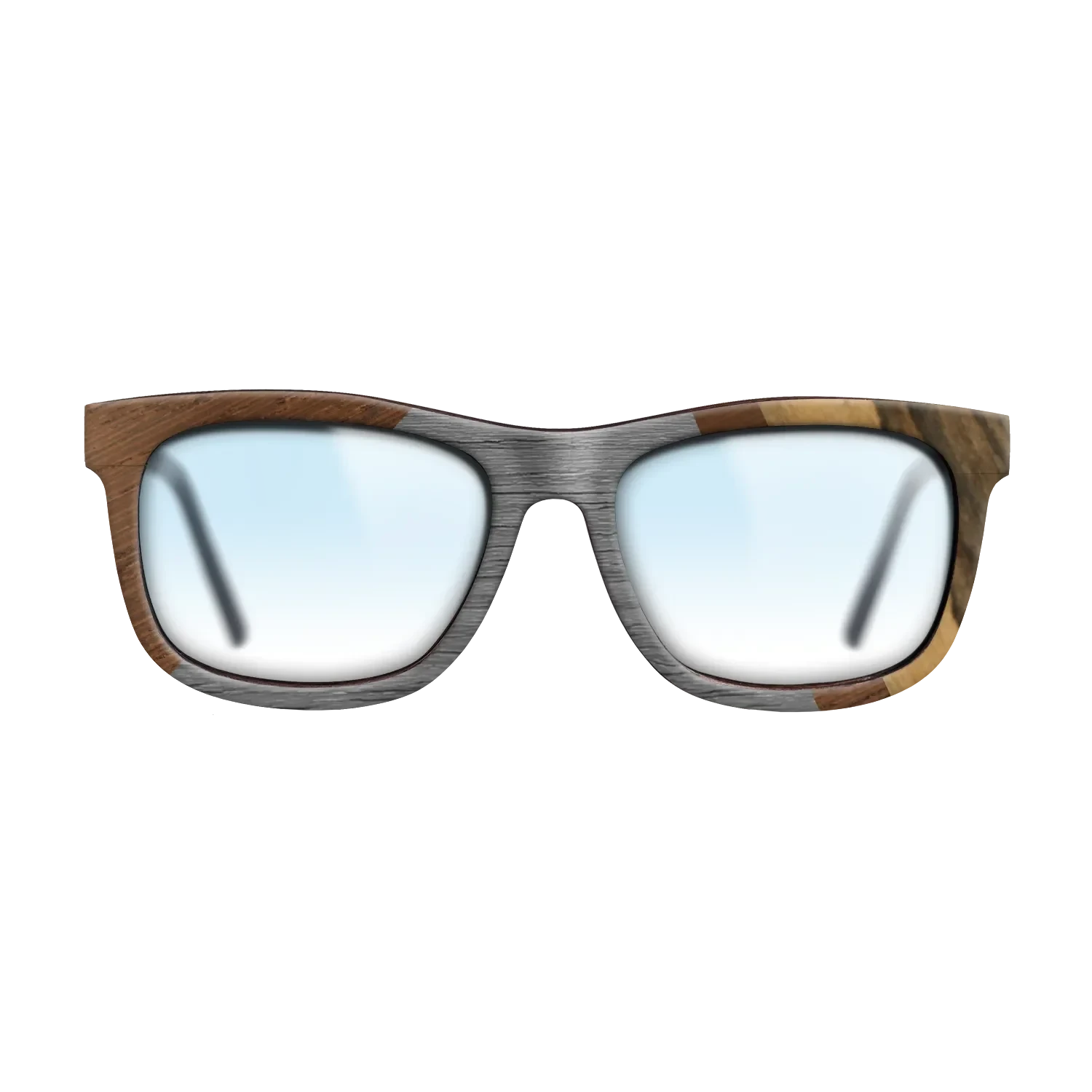 Walnut: Straight Grain,Poplar Dyed: Grey,Wenge,Ziricote Dark Quartered,Royal White Ebony: Angle Cut - The Hero - Square - 990 - SIRIS wood optic