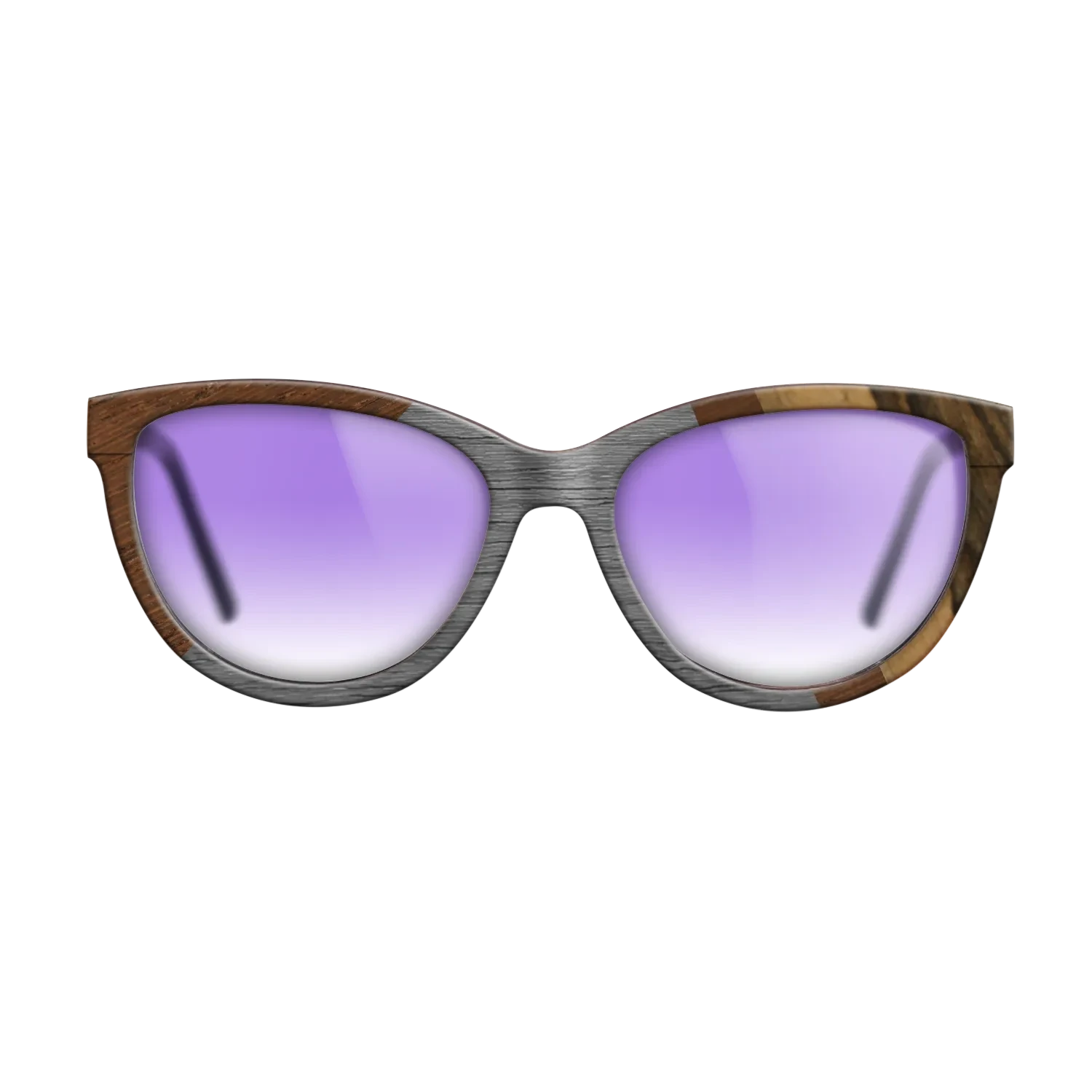 Walnut: Straight Grain,Poplar Dyed: Grey,Wenge,Ziricote Dark Quartered,Royal White Ebony: Angle Cut - The Maiden - Cat - 990 - SIRIS wood optic