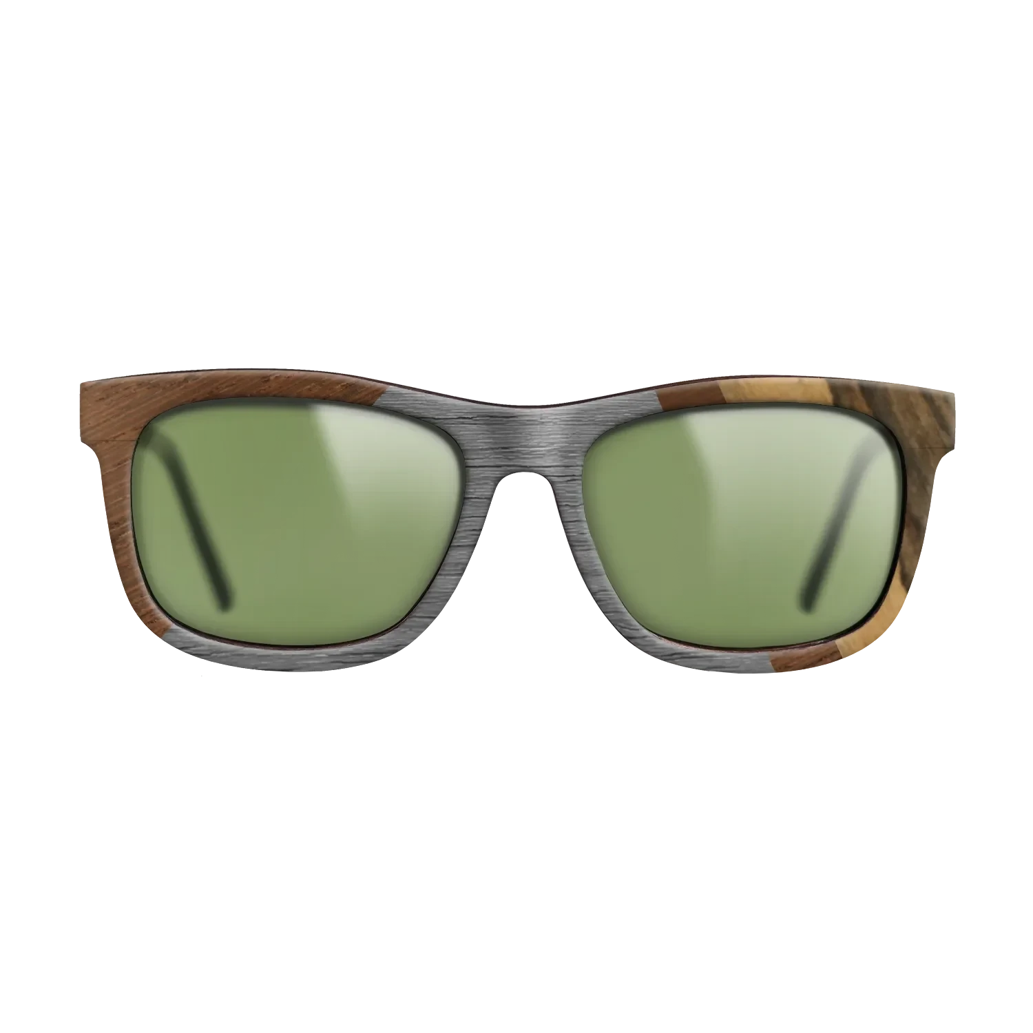 Walnut: Straight Grain,Poplar Dyed: Grey,Wenge,Ziricote Dark Quartered,Royal White Ebony: Angle Cut - The Hero - Square - 990 - SIRIS wood optic