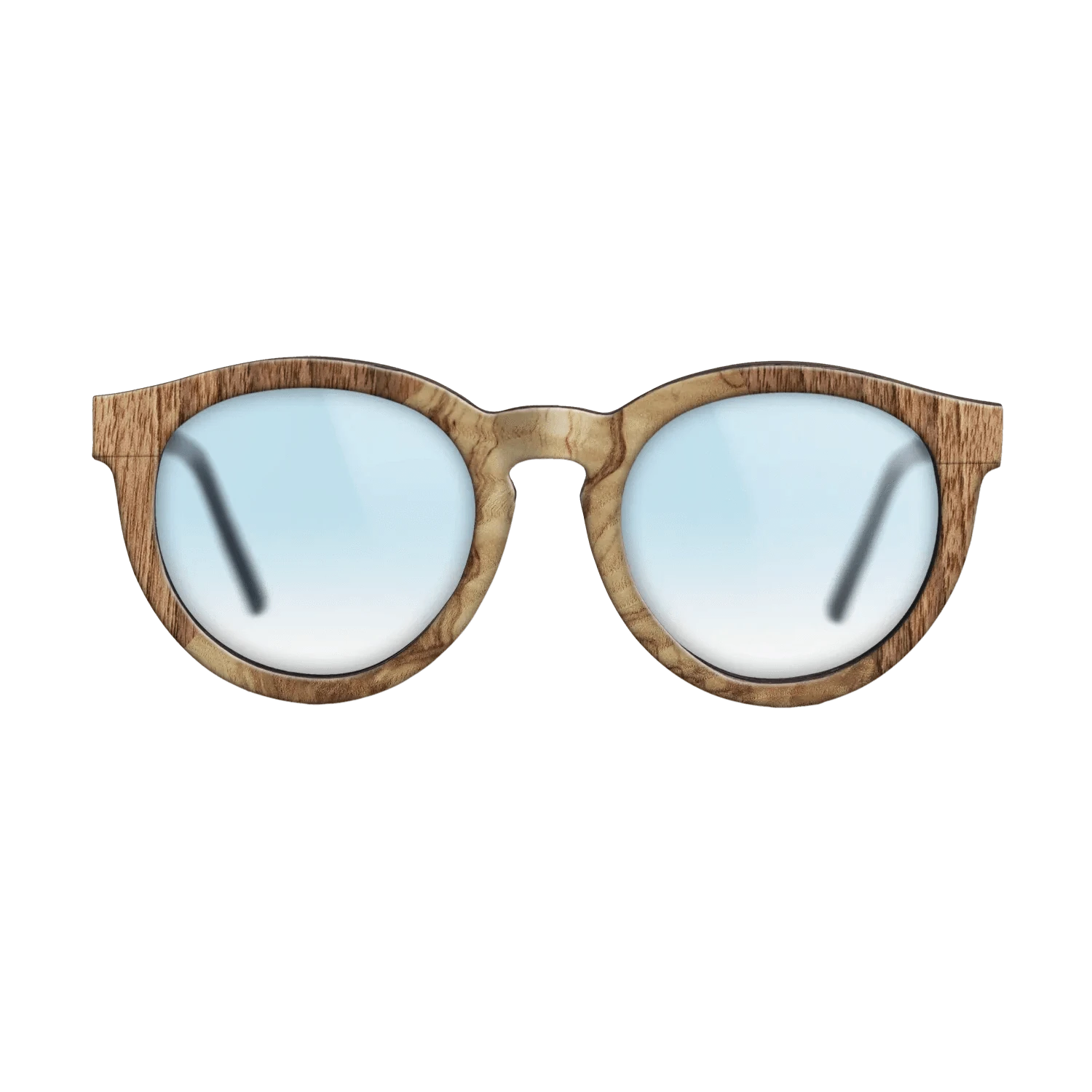 Olive Burl,Walnut Claro Light: Angle Cut - The Rebel - Round - 926 - SIRIS wood optic