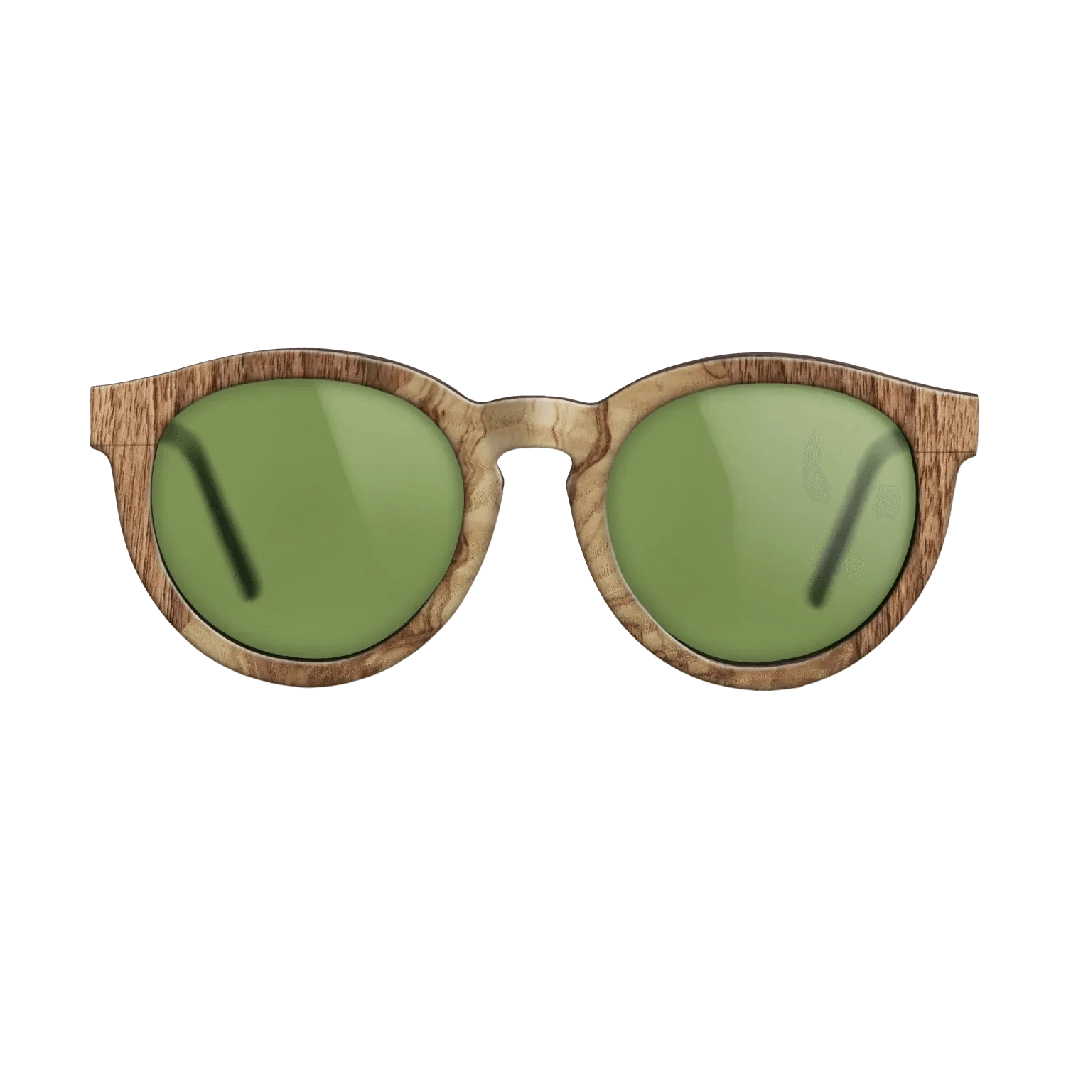 Olive Burl,Walnut Claro Light: Angle Cut - The Rebel - Round - 926 - SIRIS wood optic