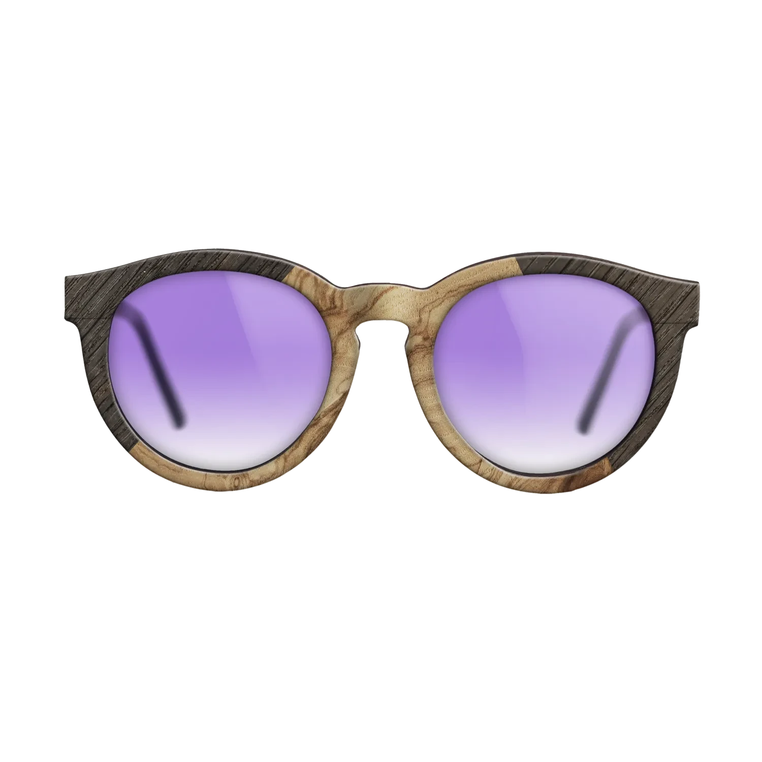 Olive Burl,Fumed Oak: Angle Cut - The Rebel - Round - 1514 - SIRIS wood optic