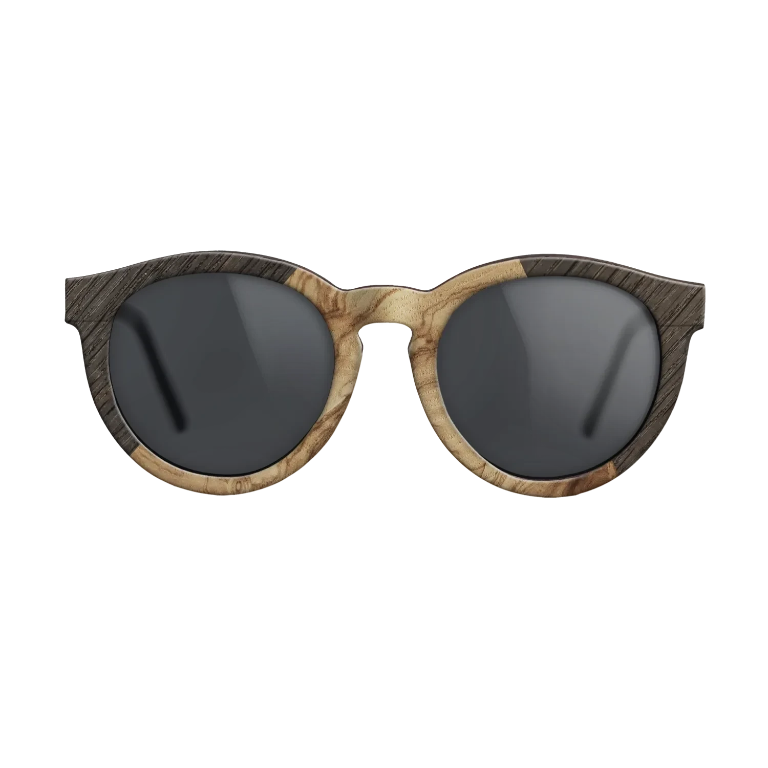 Olive Burl,Fumed Oak: Angle Cut - The Rebel - Round - 1514 - SIRIS wood optic