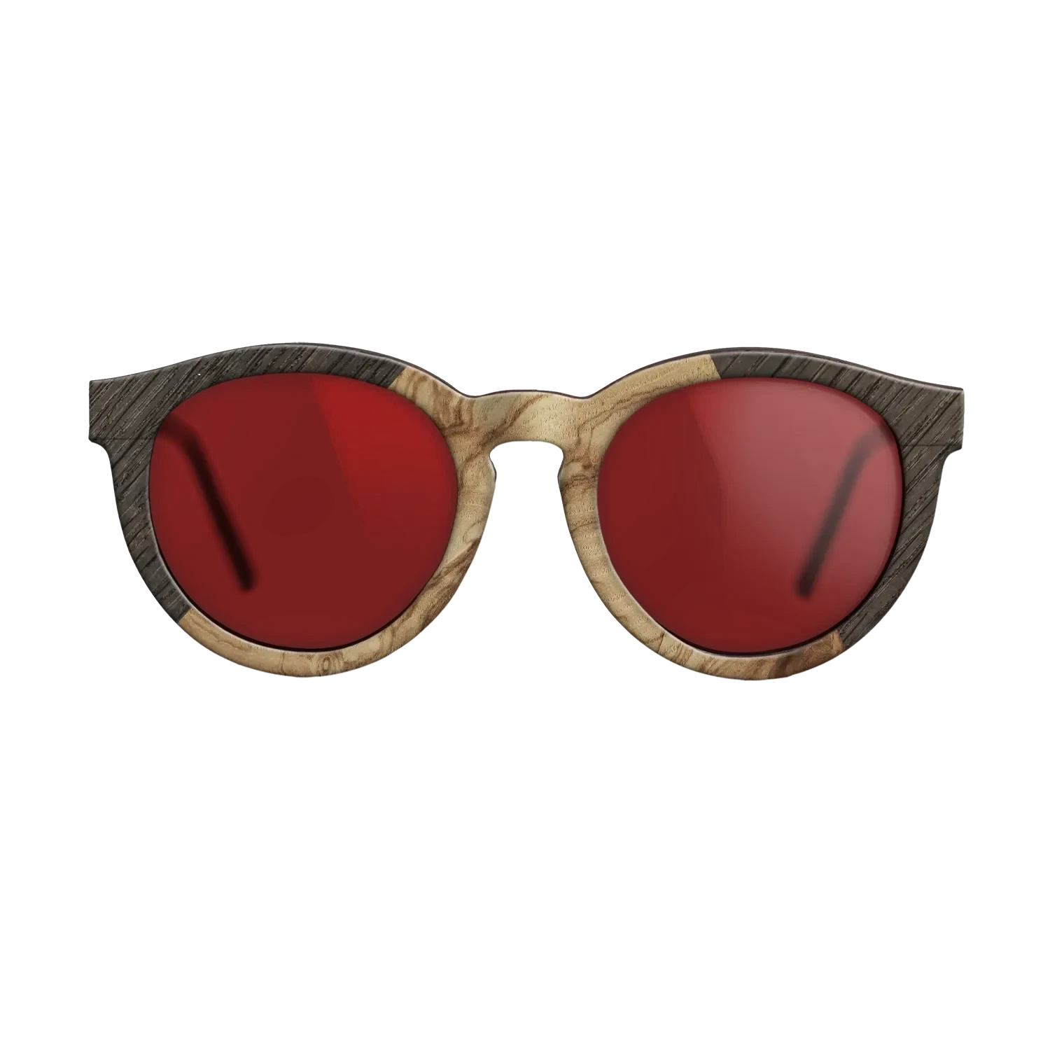 Olive Burl,Fumed Oak: Angle Cut - The Rebel - Round - 1514 - SIRIS wood optic