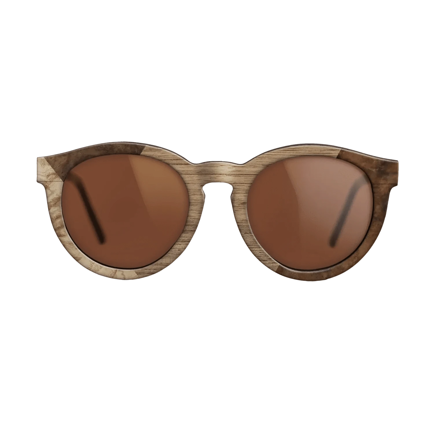 Walnut: Straight Grain,Walnut Burl,Poplar Dyed: Grey: Weave - The Rebel - Round - 900 - SIRIS wood optic