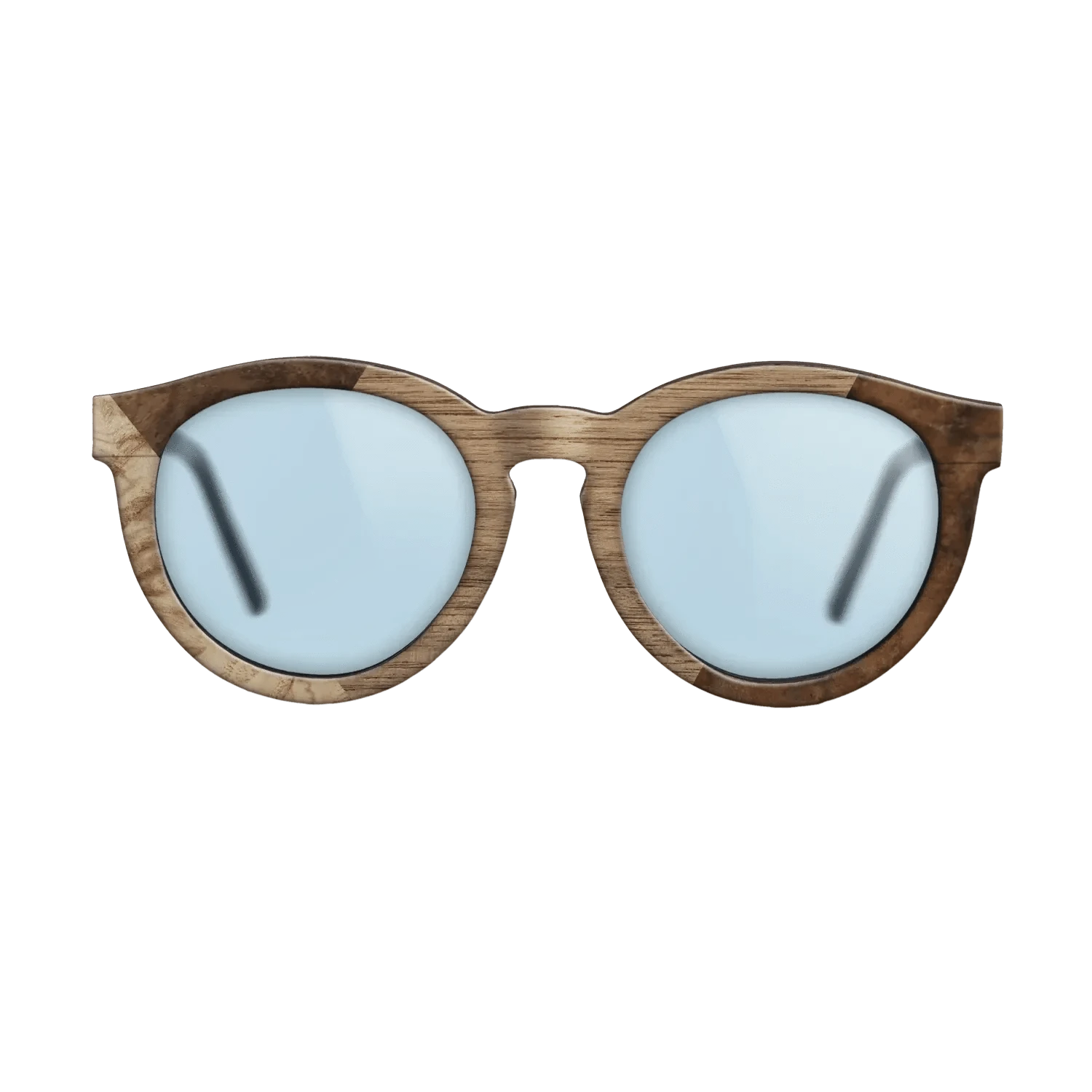 Walnut: Straight Grain,Walnut Burl,Poplar Dyed: Grey: Weave - The Rebel - Round - 900 - SIRIS wood optic