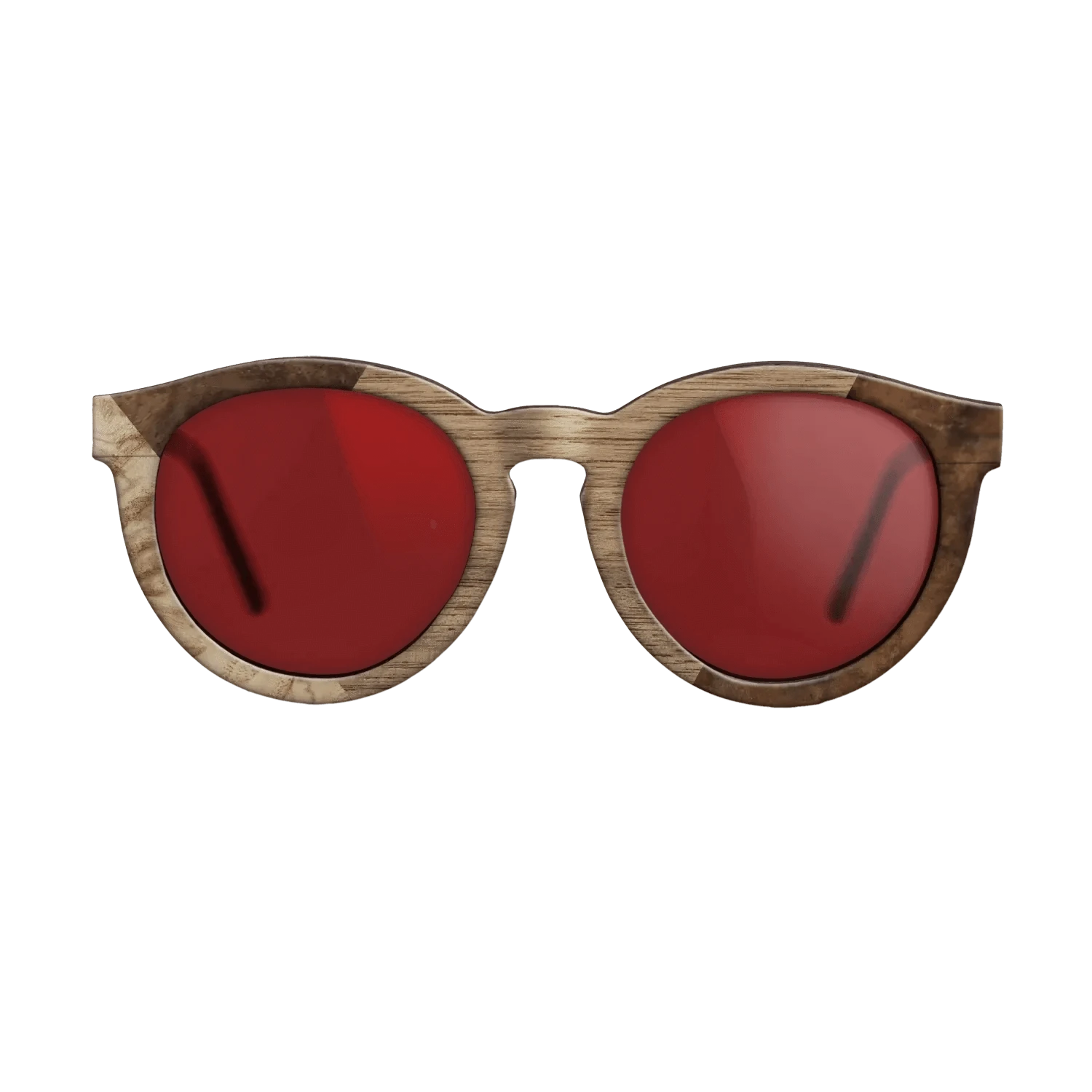 Walnut: Straight Grain,Walnut Burl,Poplar Dyed: Grey: Weave - The Rebel - Round - 900 - SIRIS wood optic