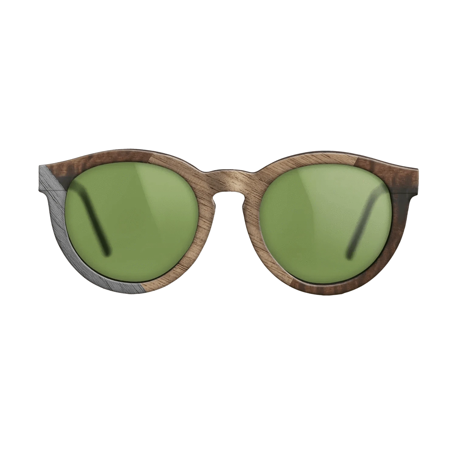 Walnut: Straight Grain,Fumed Eucalyptus,Poplar Dyed: Grey: Weave - The Rebel - Round - 1780 - SIRIS wood optic