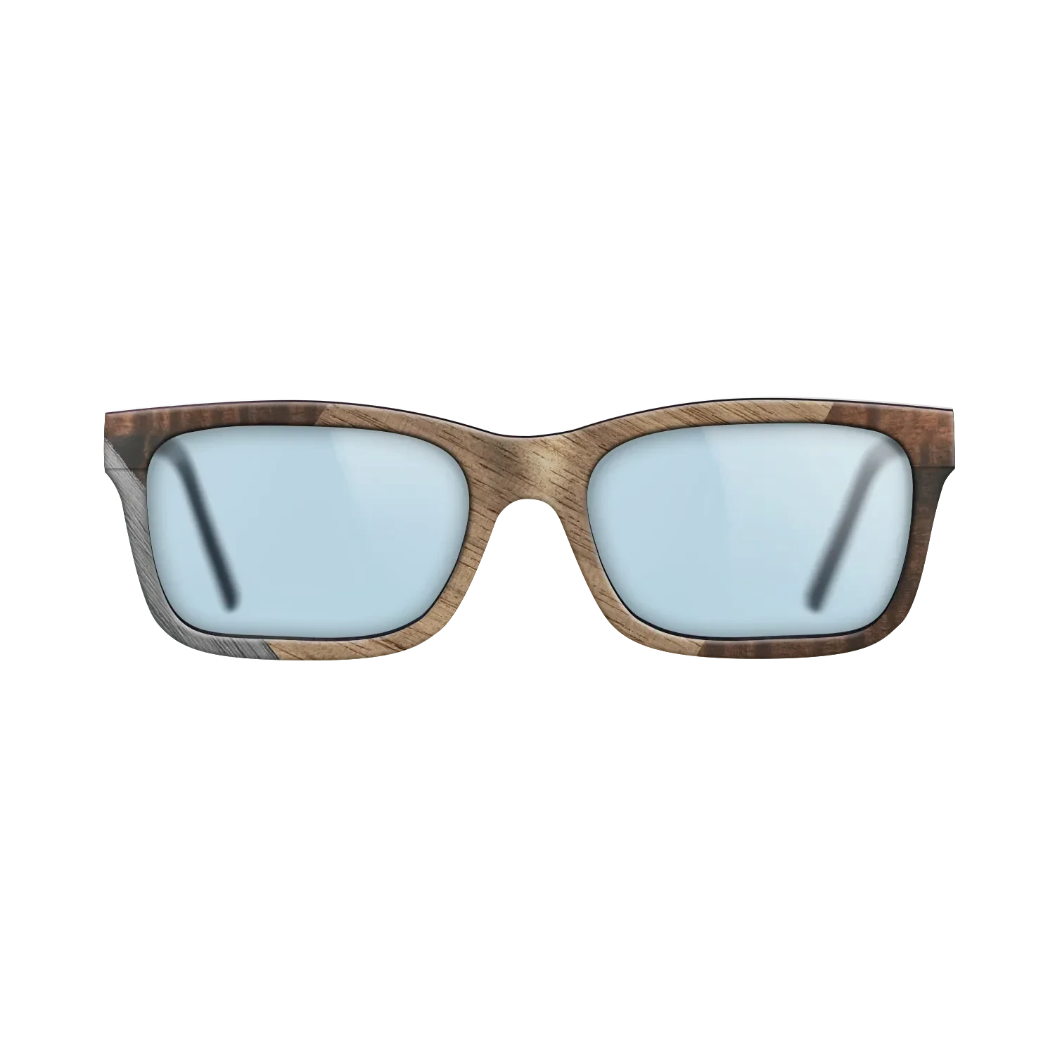 Walnut: Straight Grain,Fumed Eucalyptus,Poplar Dyed: Grey: Weave - The Sage - Rectangle - 1780 - SIRIS wood optic