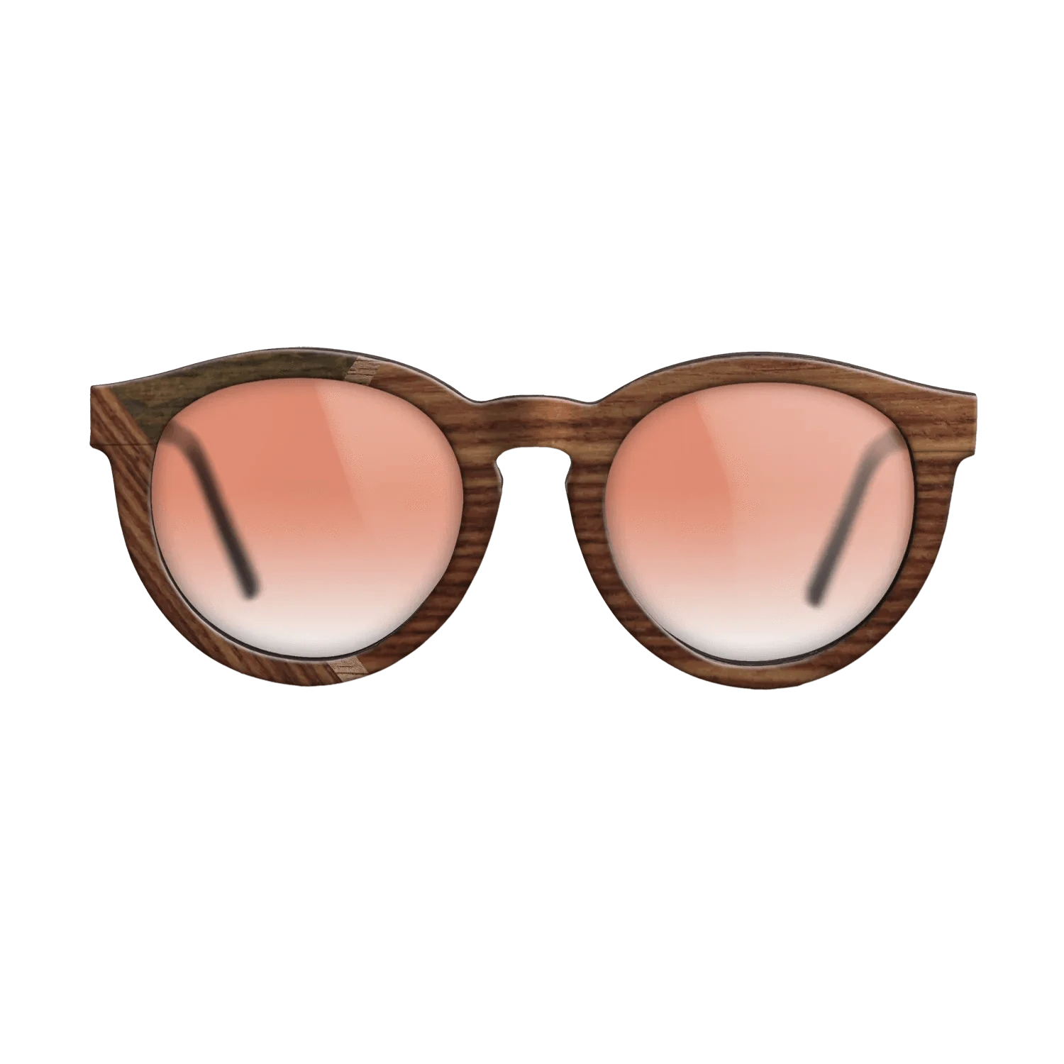 Santos Rosewood Dark,Ziricote Dark Quartered,Walnut: Straight Grain,Rosewood Reconstituted: Weave - The Rebel - Round - 1186 - SIRIS wood optic