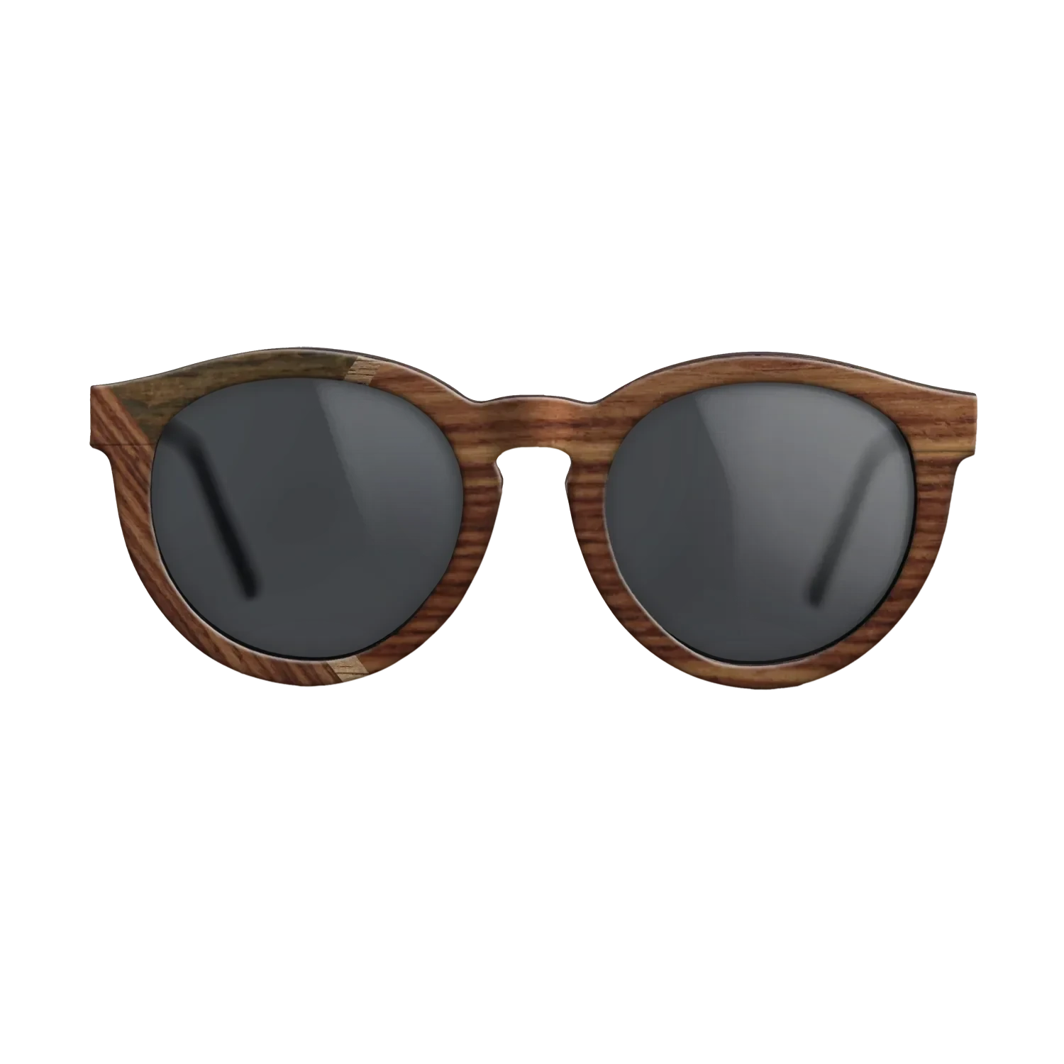 Santos Rosewood Dark,Ziricote Dark Quartered,Walnut: Straight Grain,Rosewood Reconstituted: Weave - The Rebel - Round - 1186 - SIRIS wood optic