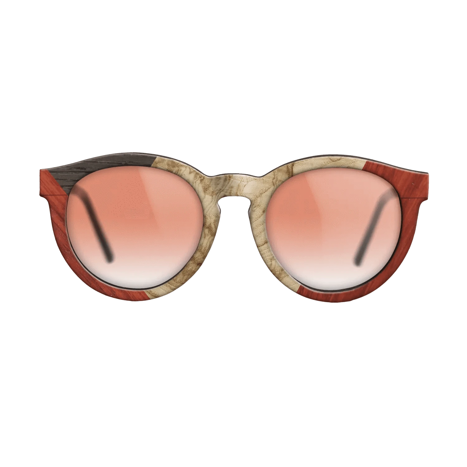 Olive Burl,Fumed Oak,Poplar Dyed: Red: Weave - The Rebel - Round - 976 - SIRIS wood optic