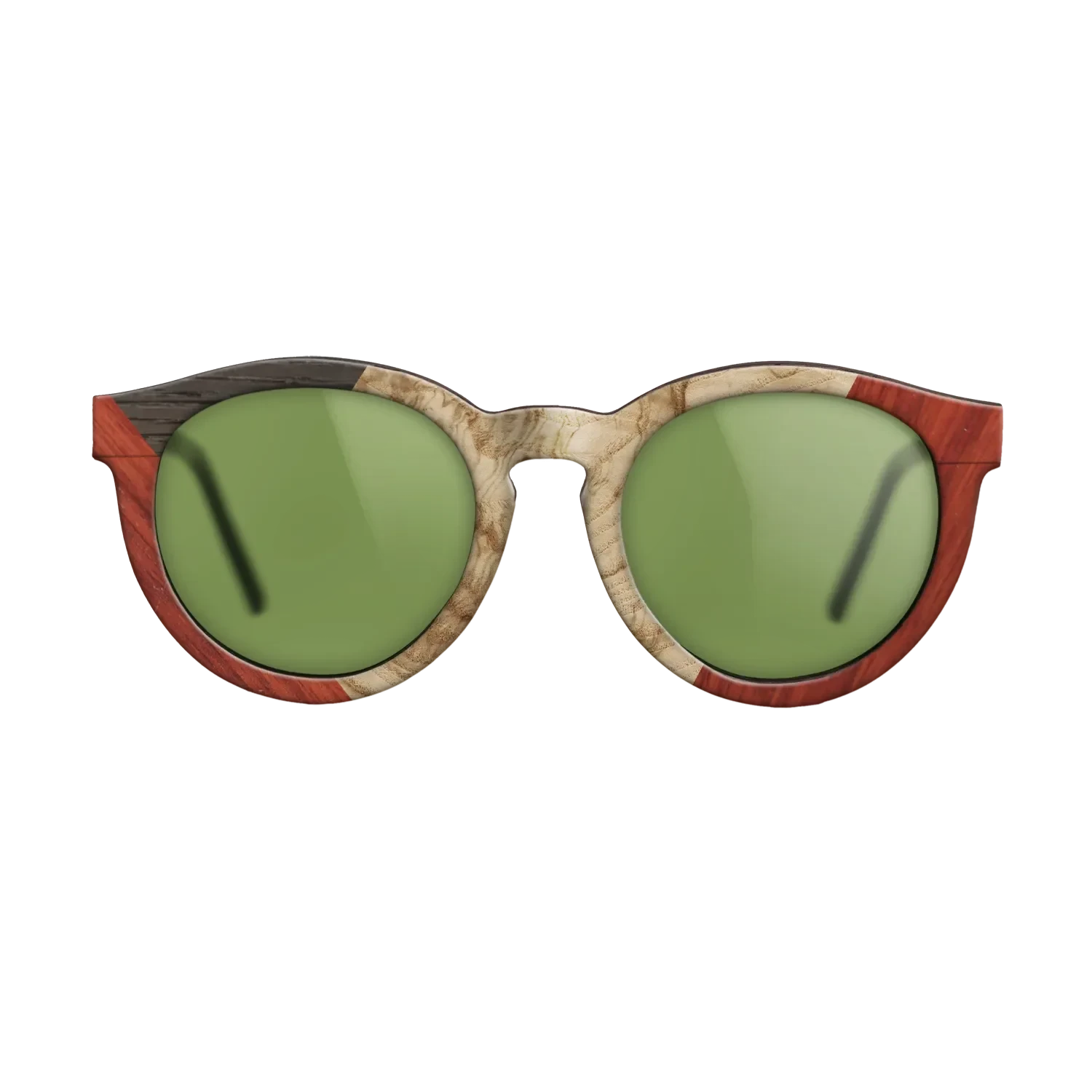 Olive Burl,Fumed Oak,Poplar Dyed: Red: Weave - The Rebel - Round - 976 - SIRIS wood optic