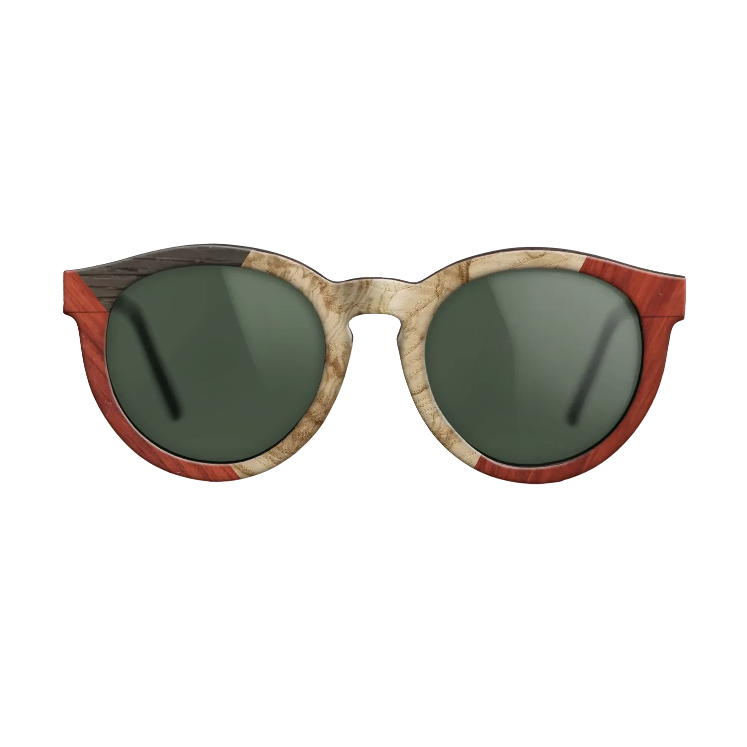 Olive Burl,Fumed Oak,Poplar Dyed: Red: Weave - The Rebel - Round - 976 - SIRIS wood optic